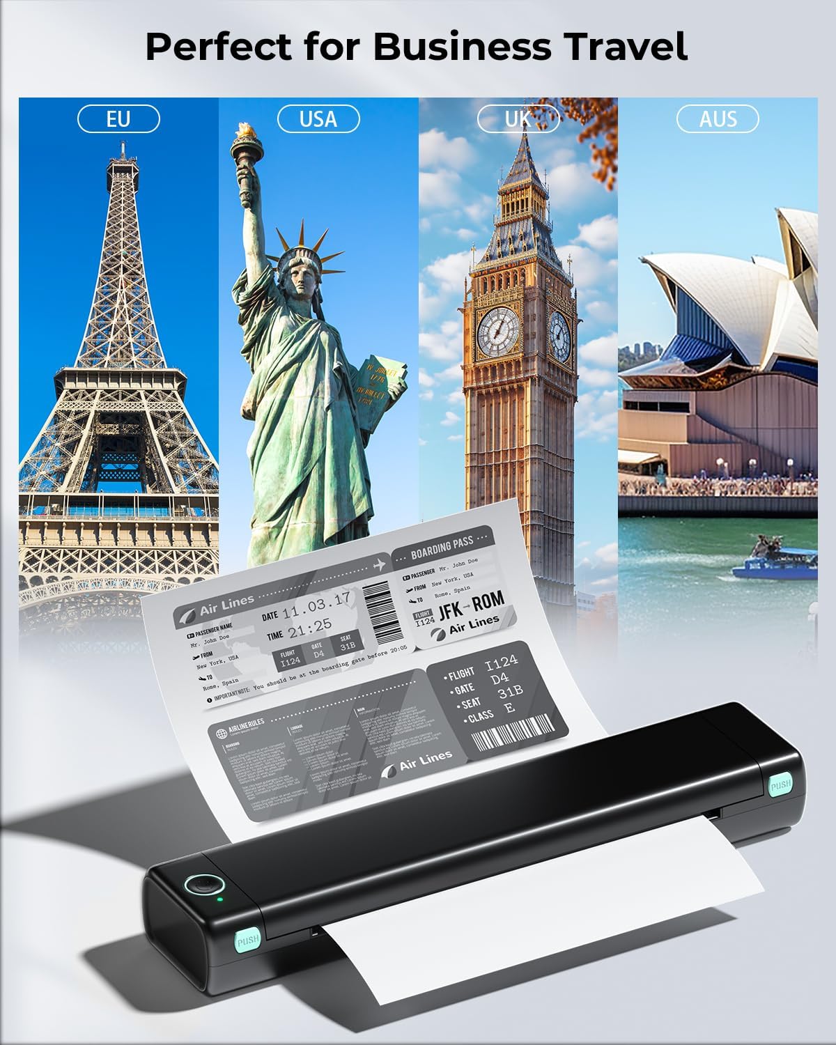 Phomemo M08F - Stampante Portatile A4 Termica, Nera - immagine 2