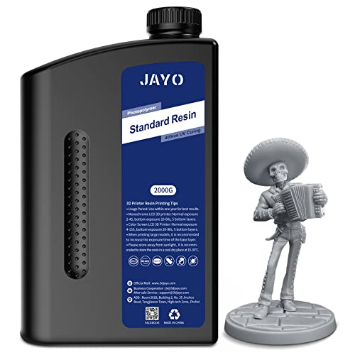 Jayo Resina per Stampante 3D UV 405nm Standard, Grigio 2KG