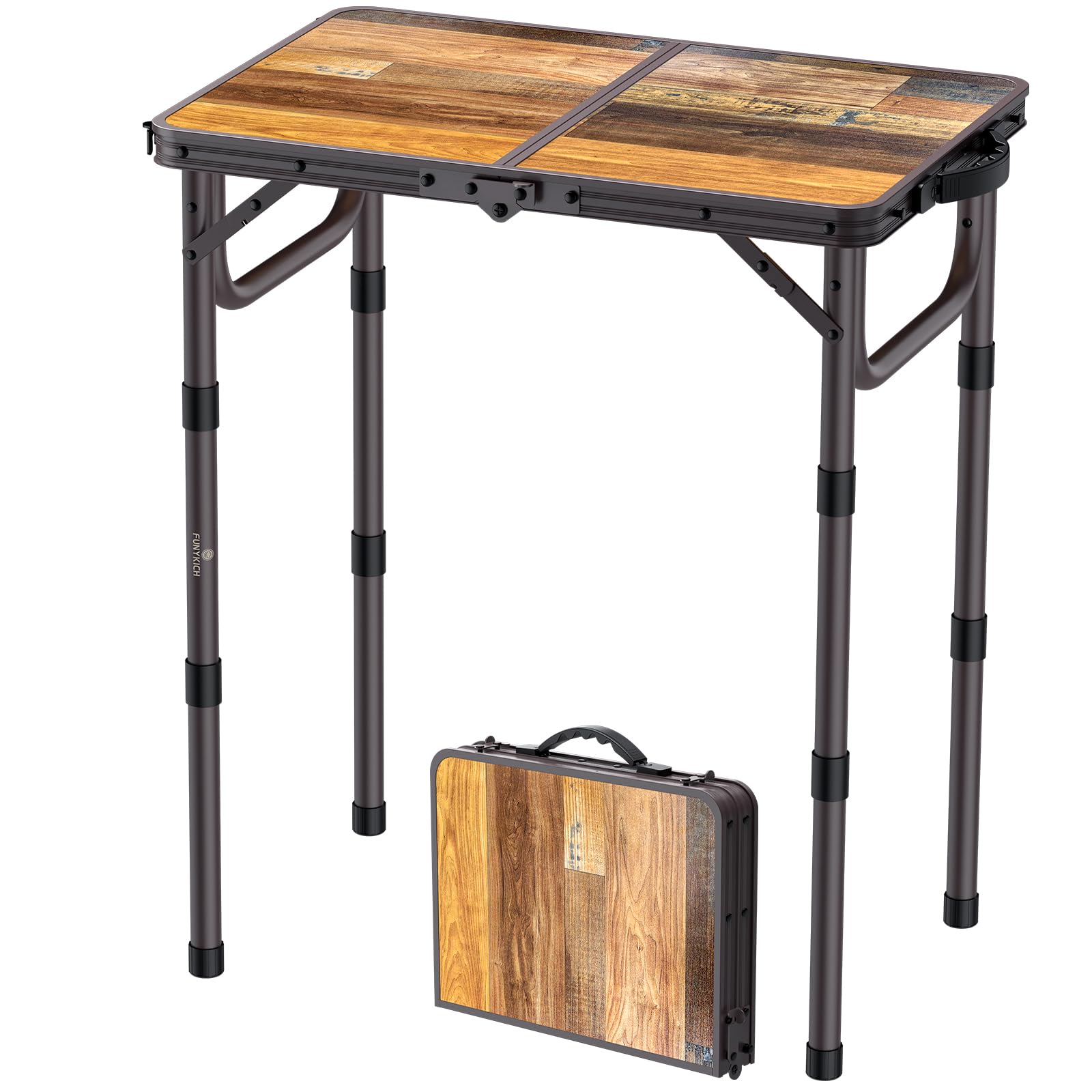 Funykich Tavolo da Campeggio Pieghevole 58x40 cm