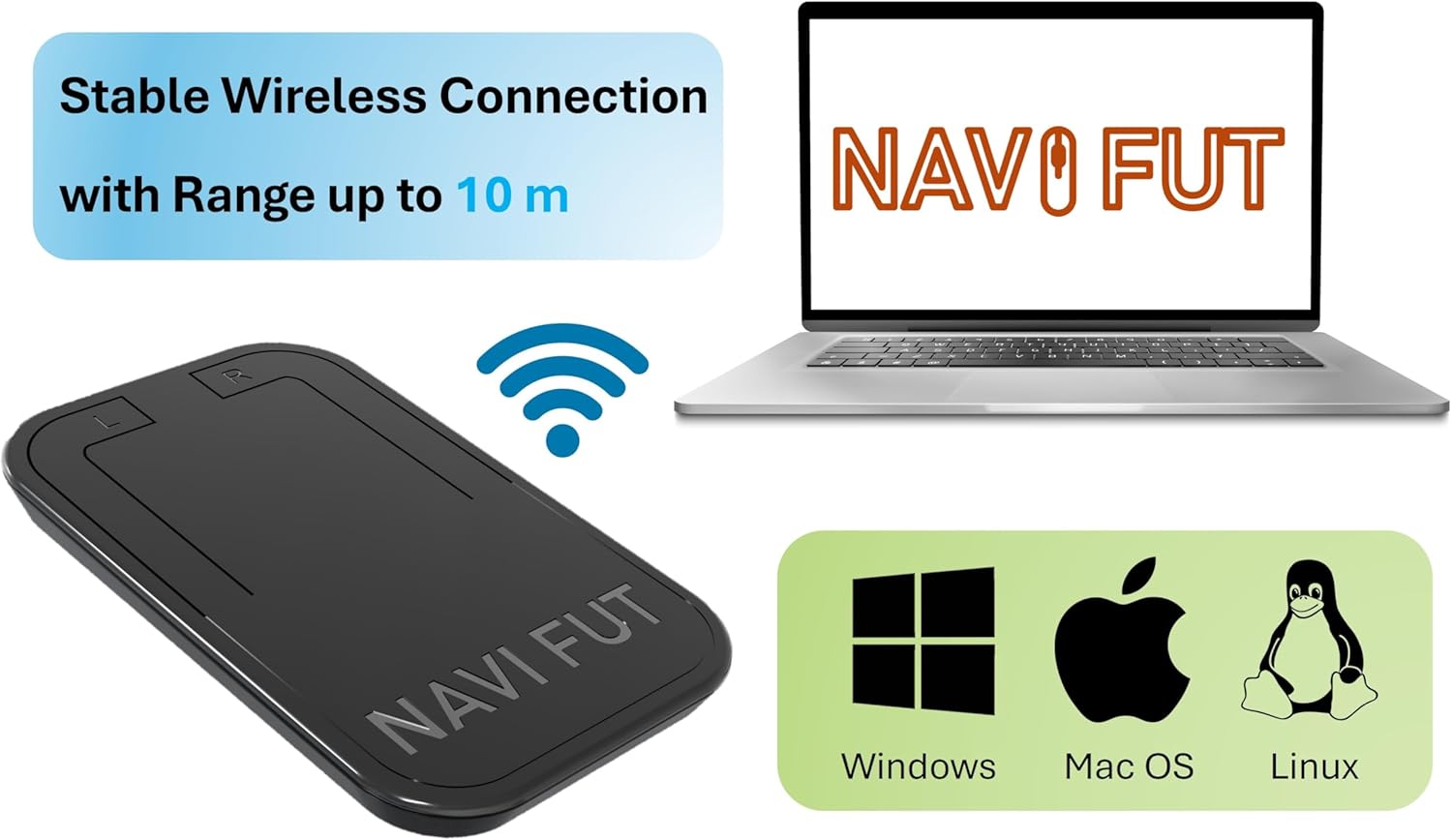 Mouse Controllato da Piede Wireless Ergonomico - immagine 3