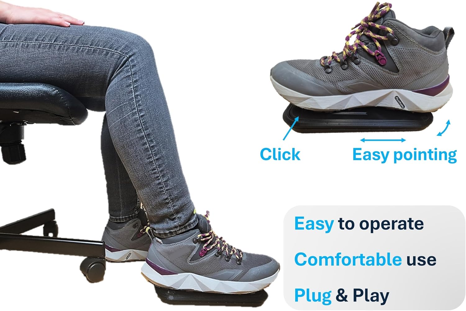 Mouse Controllato da Piede Wireless Ergonomico - immagine 4