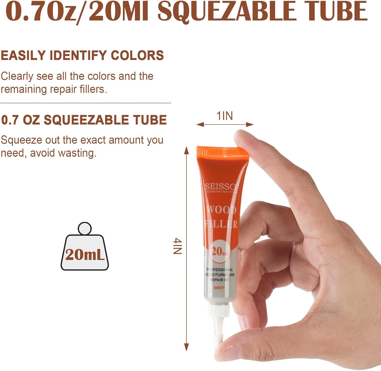 Seisso Kit di Riparazione per Mobili e Pavimenti - immagine 5