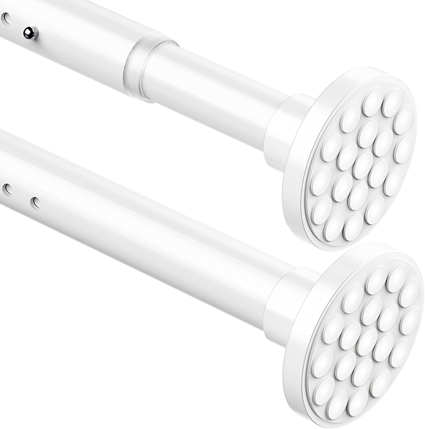 Asta Telescopica per Doccia 4m Extra Lunga, Bianca - immagine 1