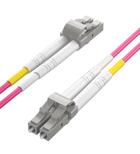 H!Fiber.com OM4 LC a LC Duplex Cavo Fibra Ottica 50m