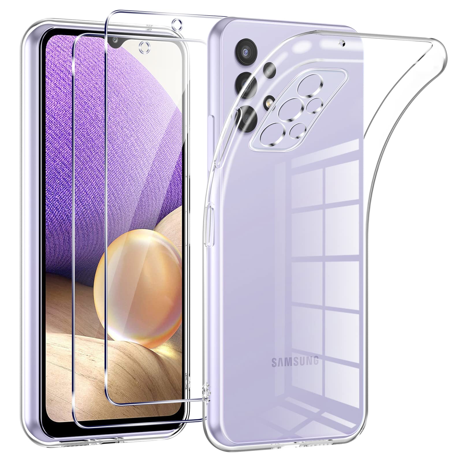 Phoona Cover Trasparente per Samsung Galaxy A32 4G