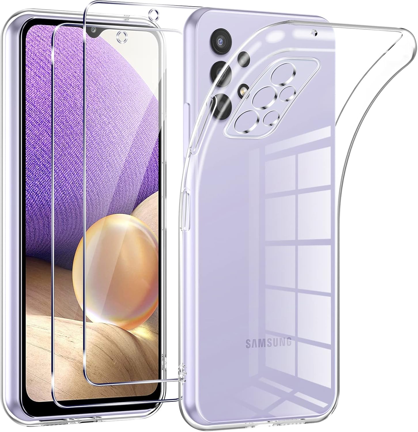Phoona Cover Trasparente per Samsung Galaxy A32 4G - immagine 1