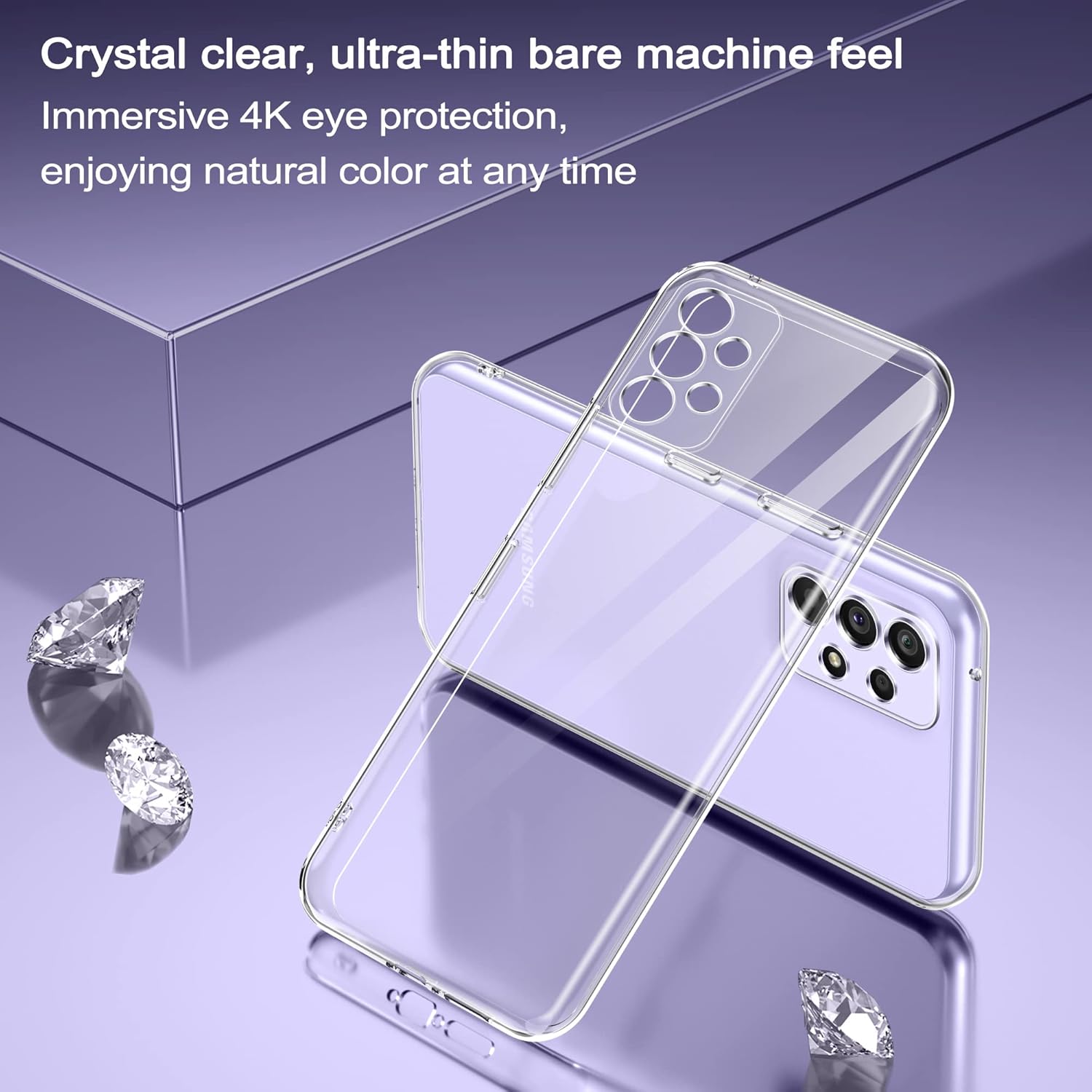 Phoona Cover Trasparente per Samsung Galaxy A32 4G - immagine 3