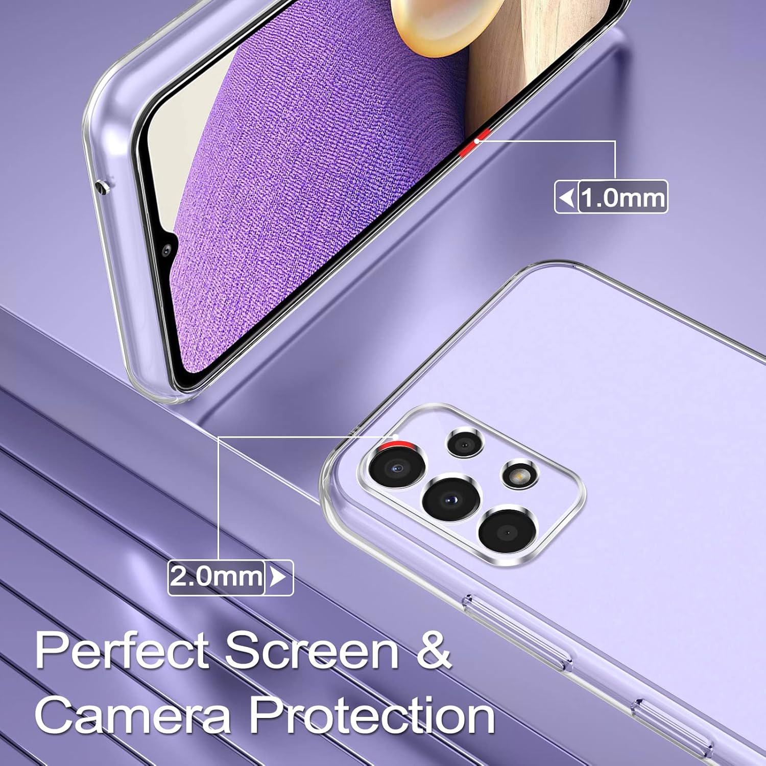 Phoona Cover Trasparente per Samsung Galaxy A32 4G - immagine 4