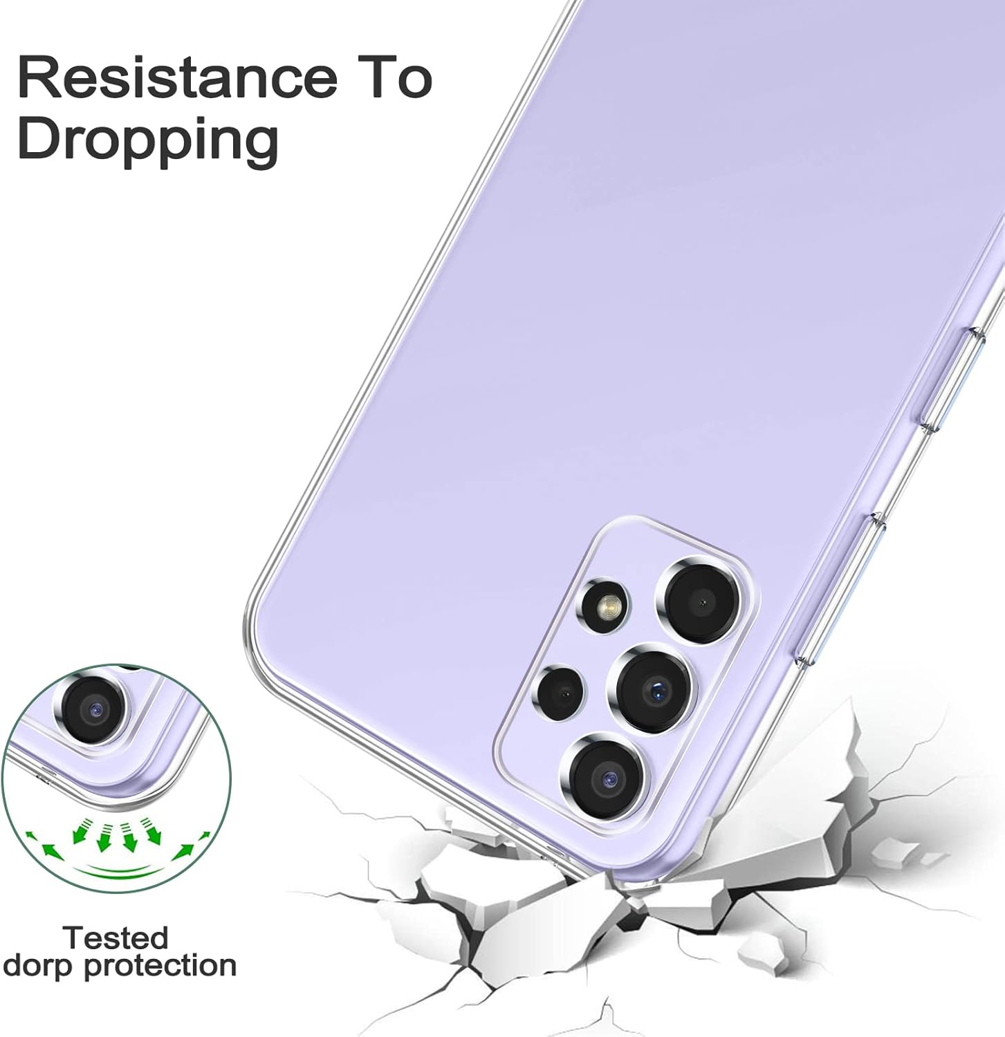 Phoona Cover Trasparente per Samsung Galaxy A32 4G - immagine 5