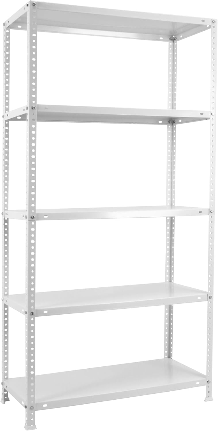Simon Rack Scaffale Metallo Garage 1800x800x400 mm, Bianco