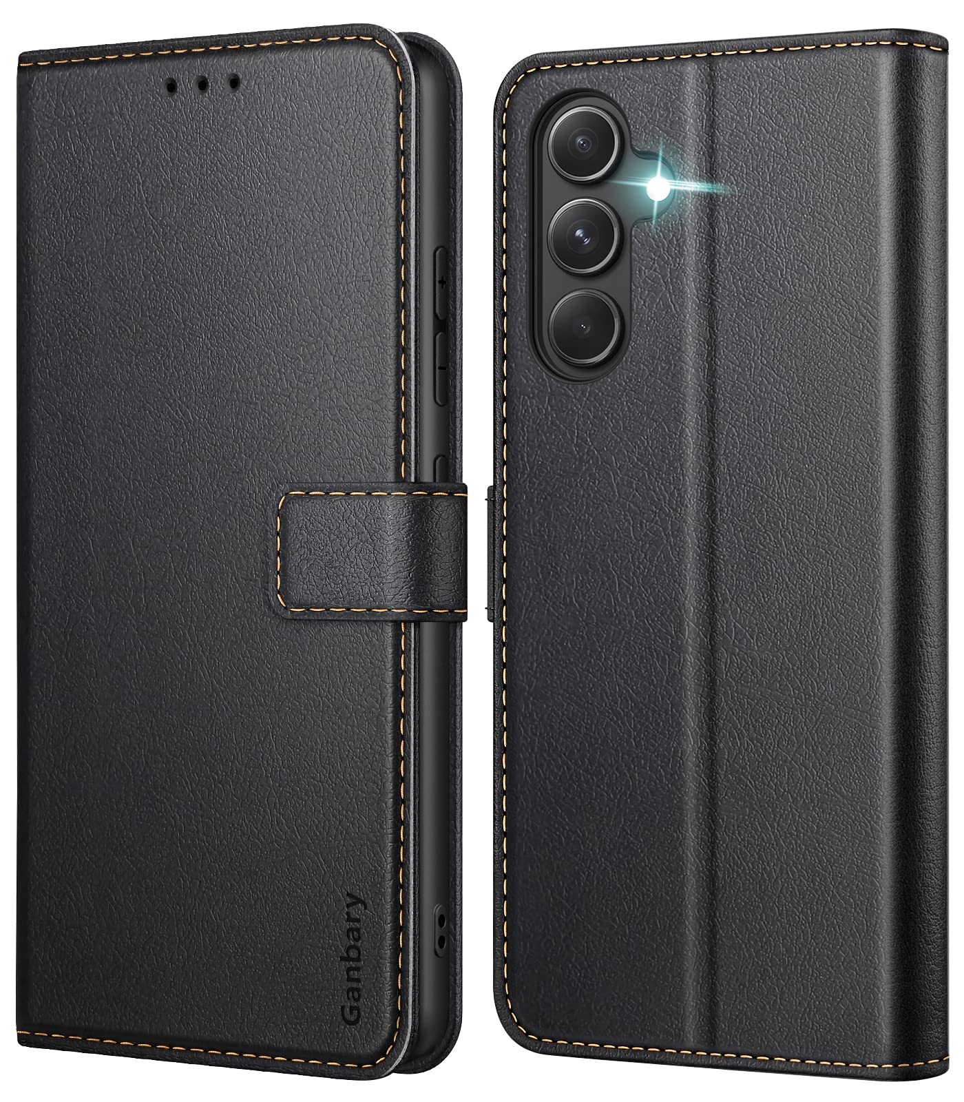 Ganbary Cover per Samsung Galaxy A54 5G, Nera