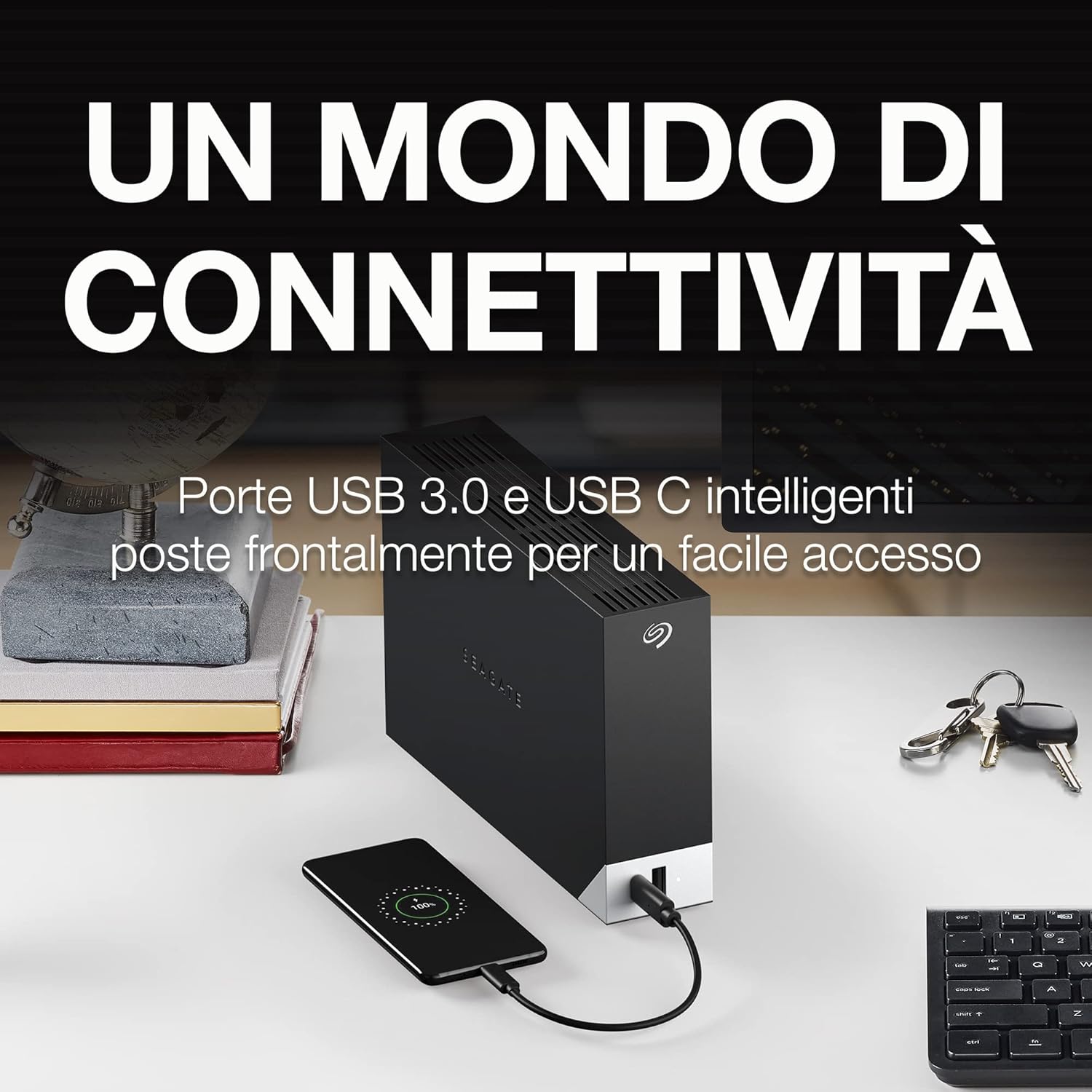 Seagate One Touch Hub 4TB - Unità Disco Esterna - immagine 2