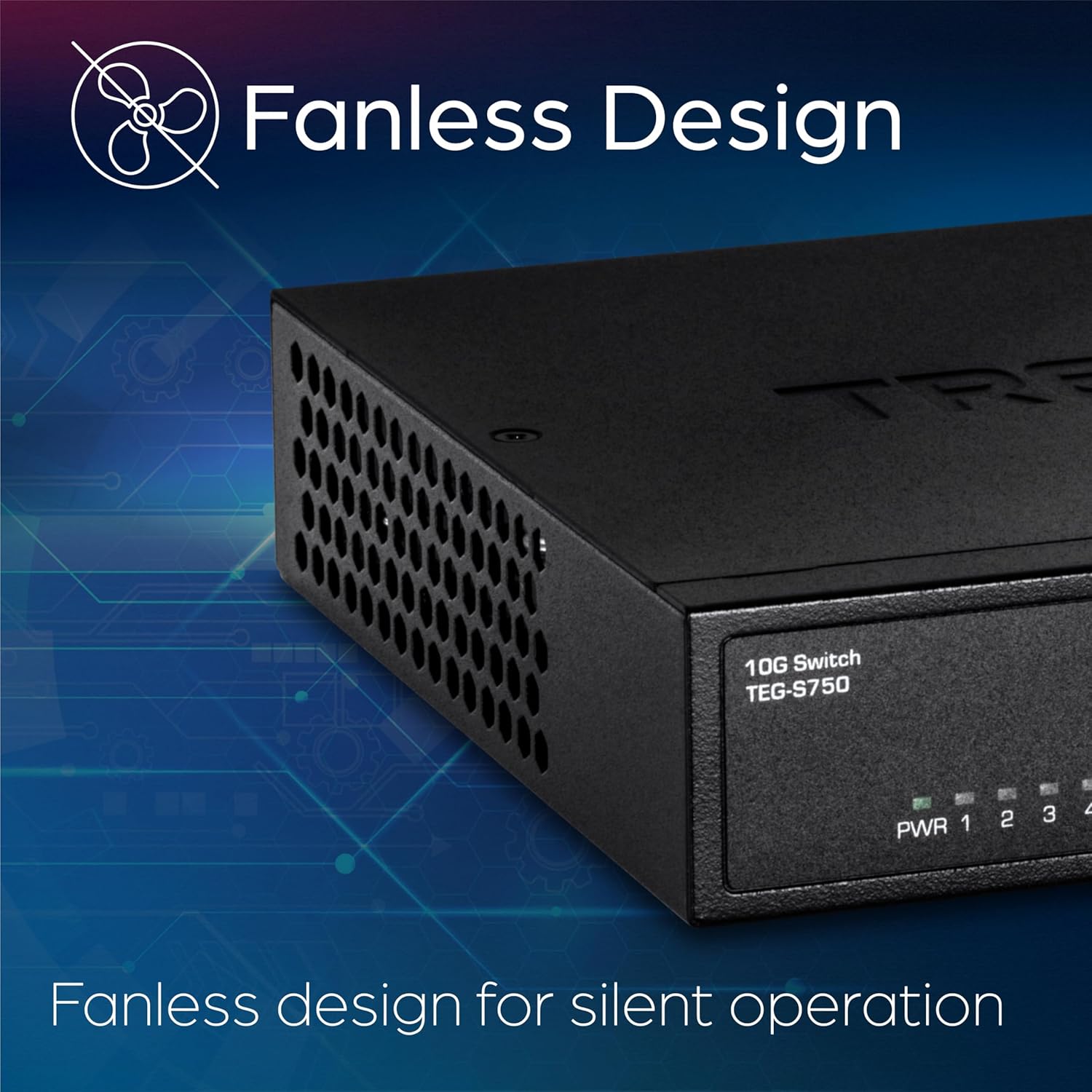 Trendnet TEG-S750 - Switch 5 porte 10G, nero - immagine 5