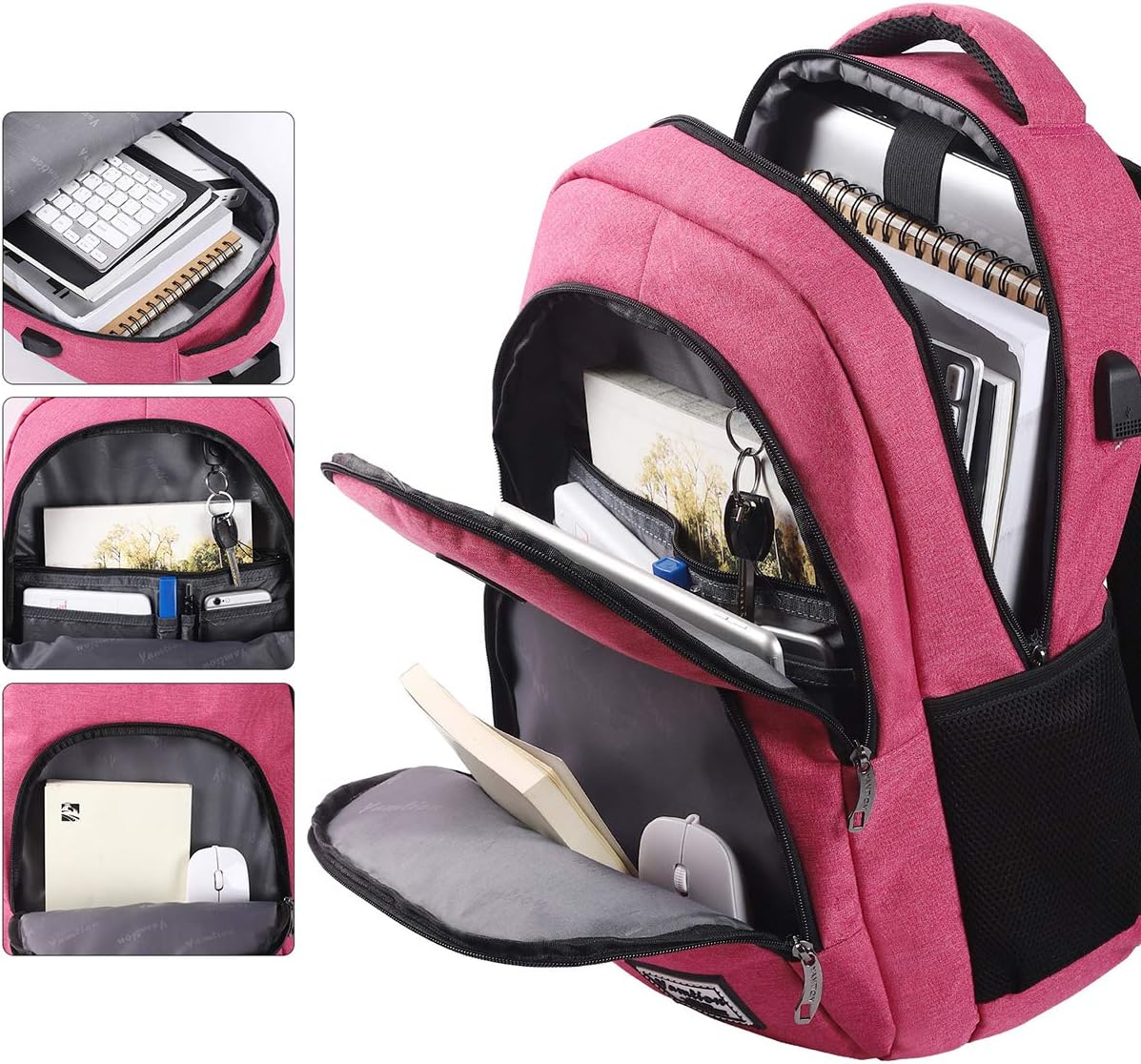 YAMTION Zaino Donna per Computer Portatile con USB - immagine 3