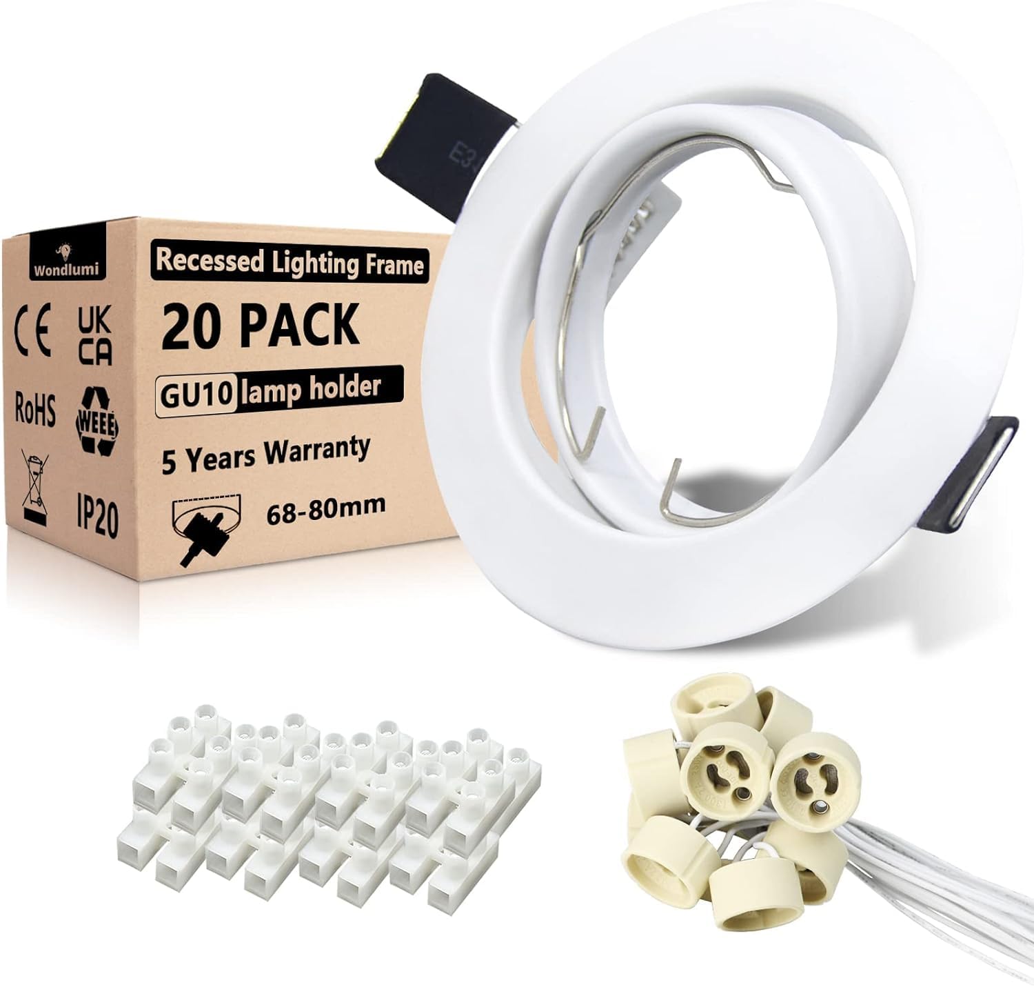 Cornice Faretti Incasso Cartongesso GU10 Orientabili 20x