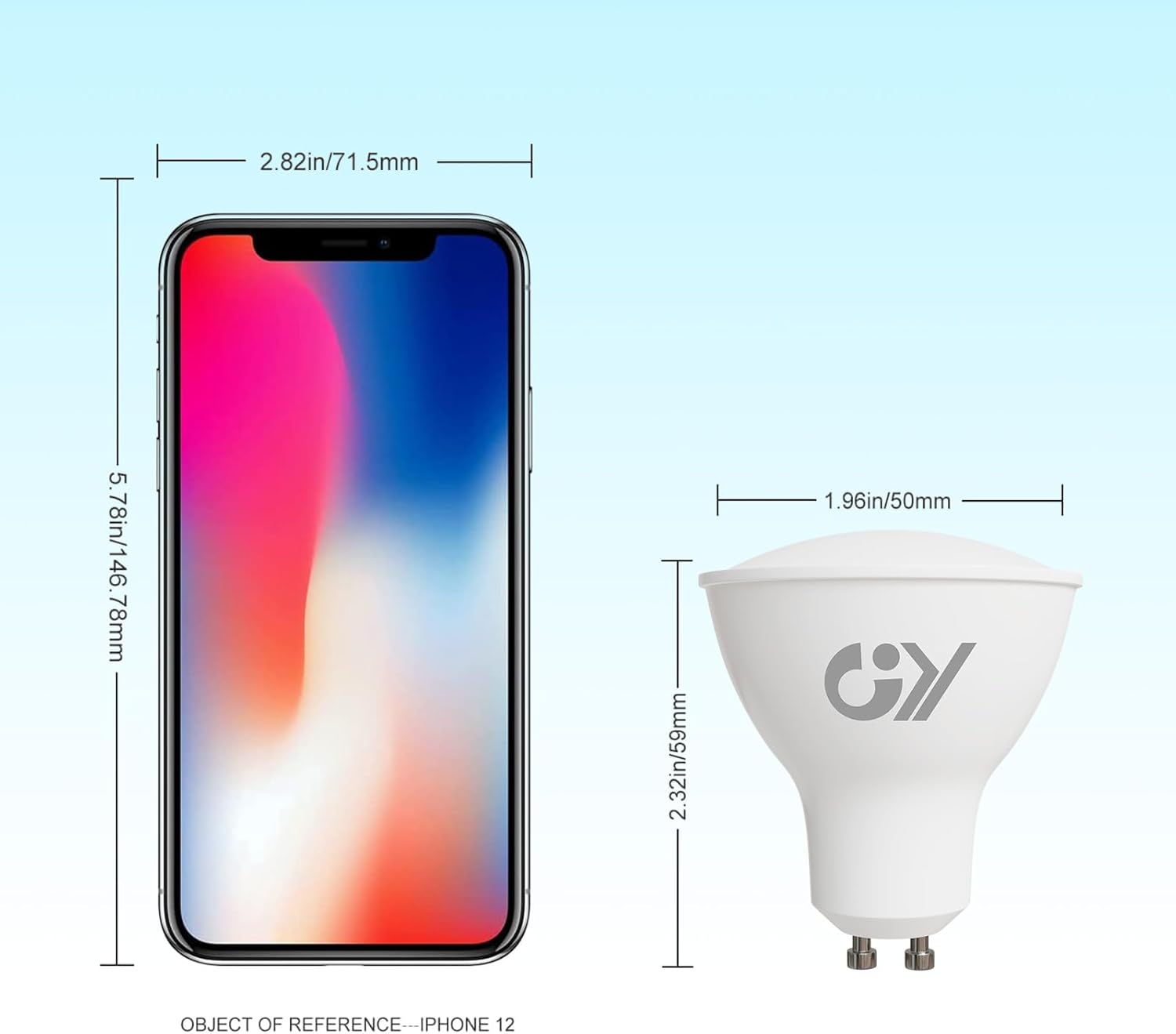 Gy Lampadine LED GU10 10W 1100lm, 12 pezzi - immagine 3