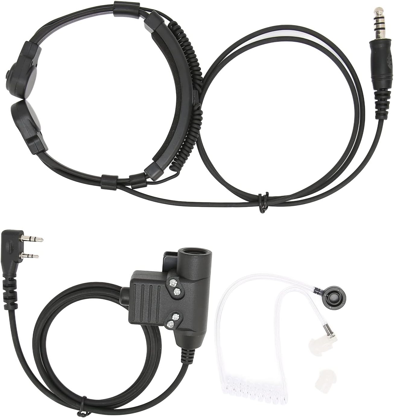 Cuffie Tattiche con Microfono per Gola e U94 PTT - immagine 1