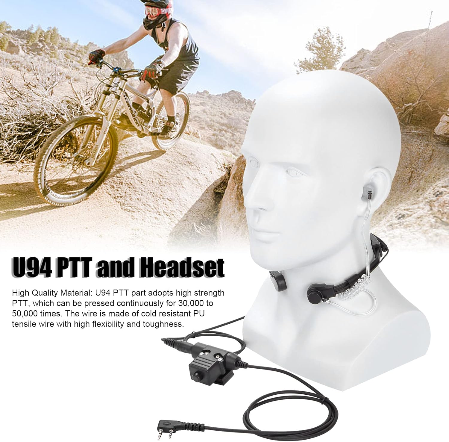 Cuffie Tattiche con Microfono per Gola e U94 PTT - immagine 2