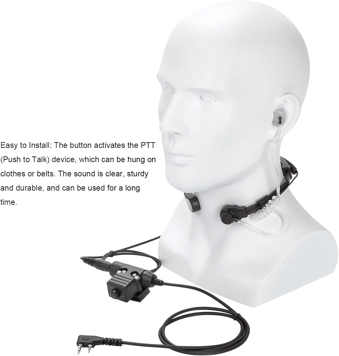 Cuffie Tattiche con Microfono per Gola e U94 PTT - immagine 4