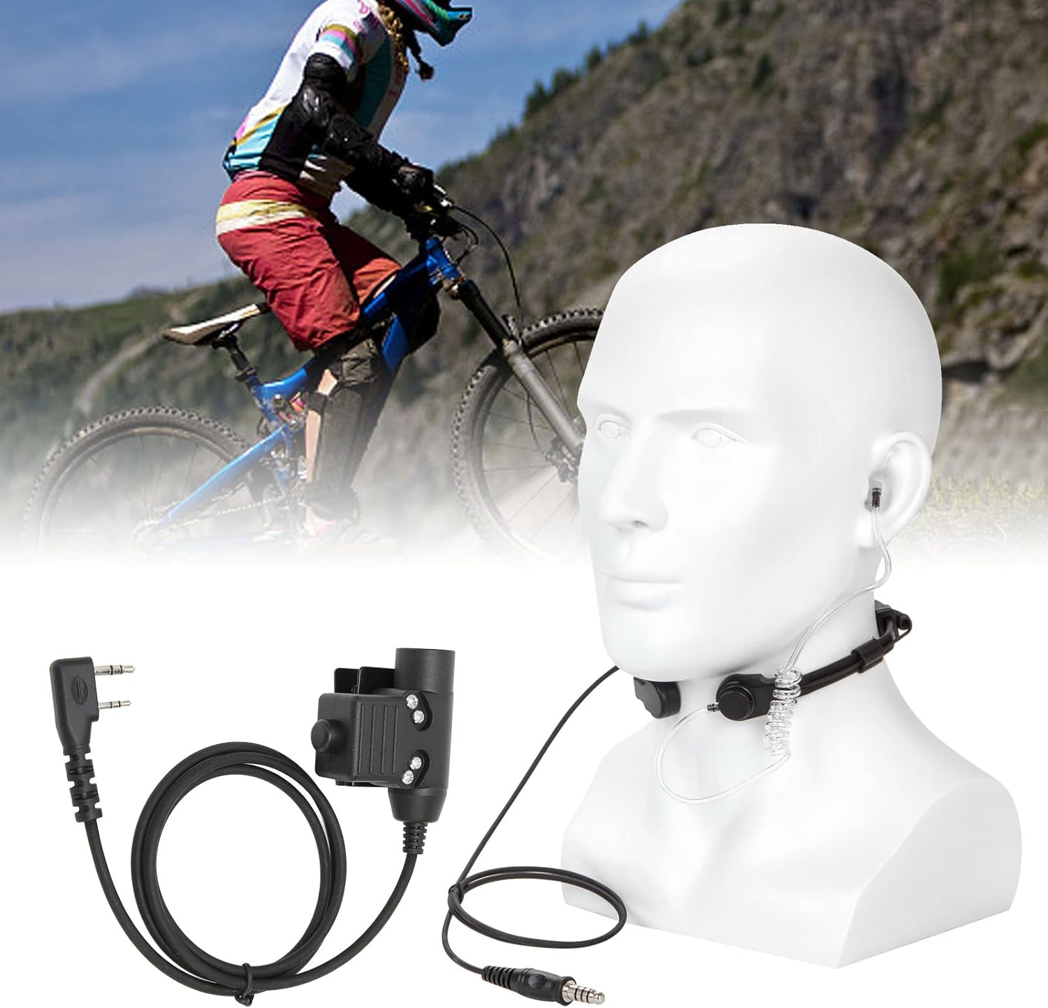 Cuffie Tattiche con Microfono per Gola e U94 PTT - immagine 5