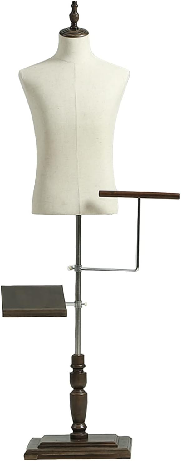 Ximsphy Manichino da Cucito Uomo con Base in Legno