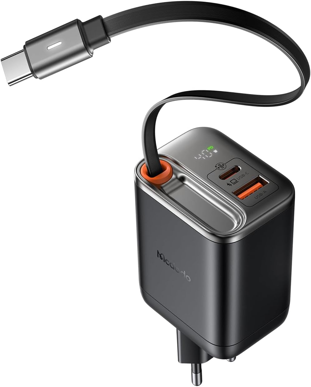 Mcdodo Caricatore USB C Rapido 40W GaN con Cavo Retrattile - immagine 1