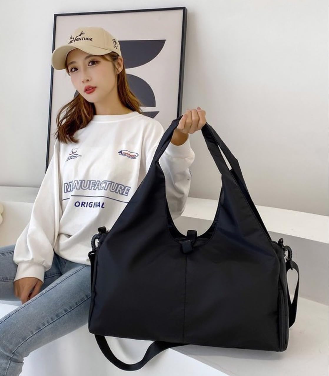 Aucuu Borsone Palestra Impermeabile con Scomparto Scarpe - immagine 3