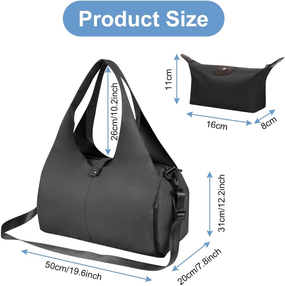 Aucuu Borsone Palestra Impermeabile con Scomparto Scarpe - immagine 6