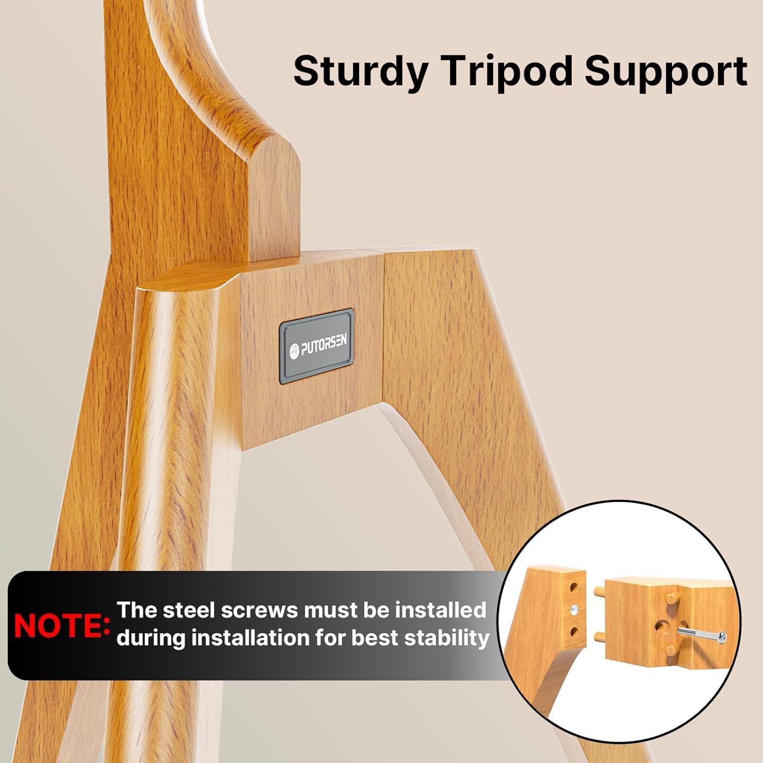 Putorsen Supporto TV a Pavimento da 45" a 65" - immagine 5