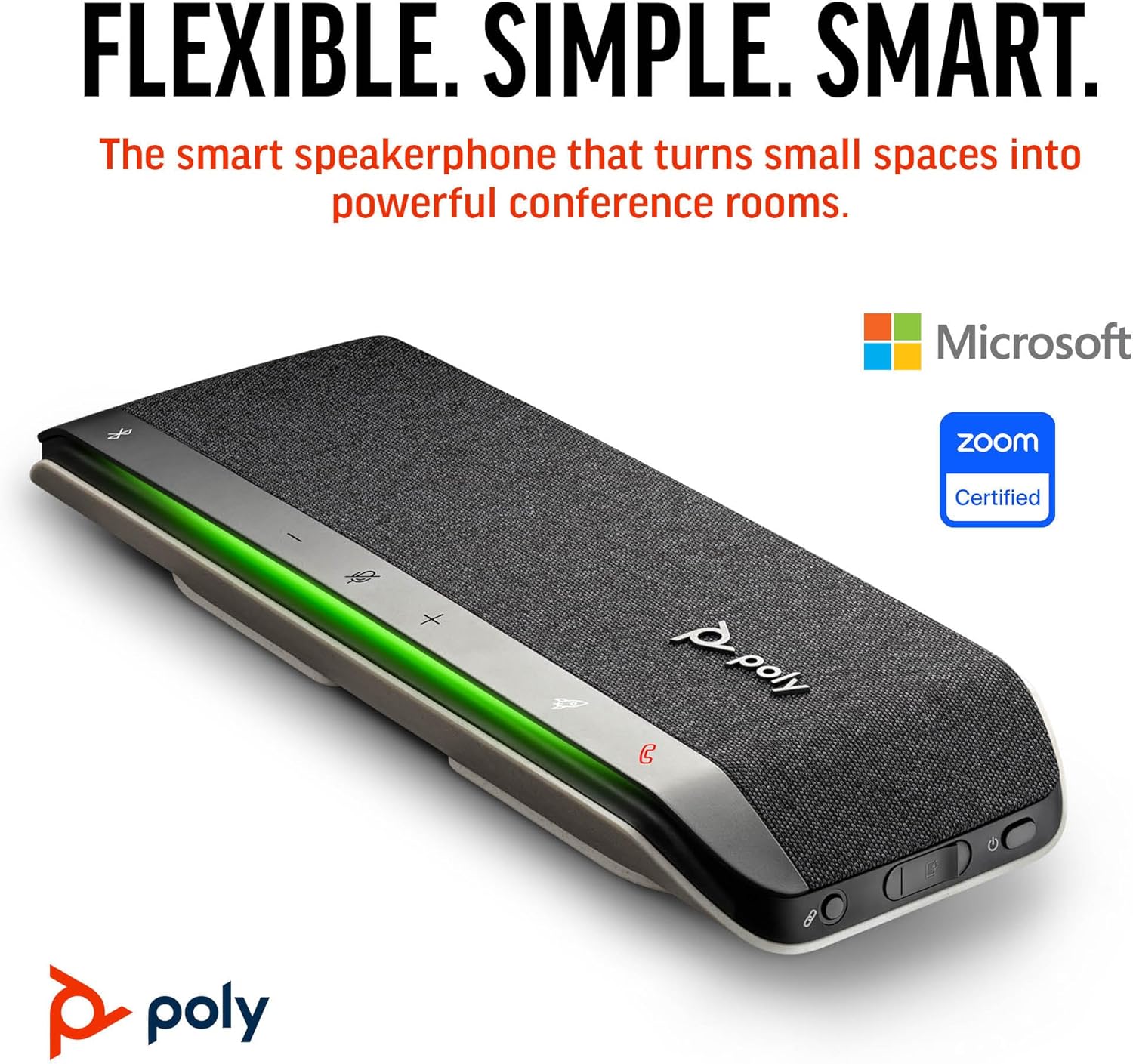 Poly Sync 40 - Vivavoce Conferenze Wireless 30h, Nero - immagine 2