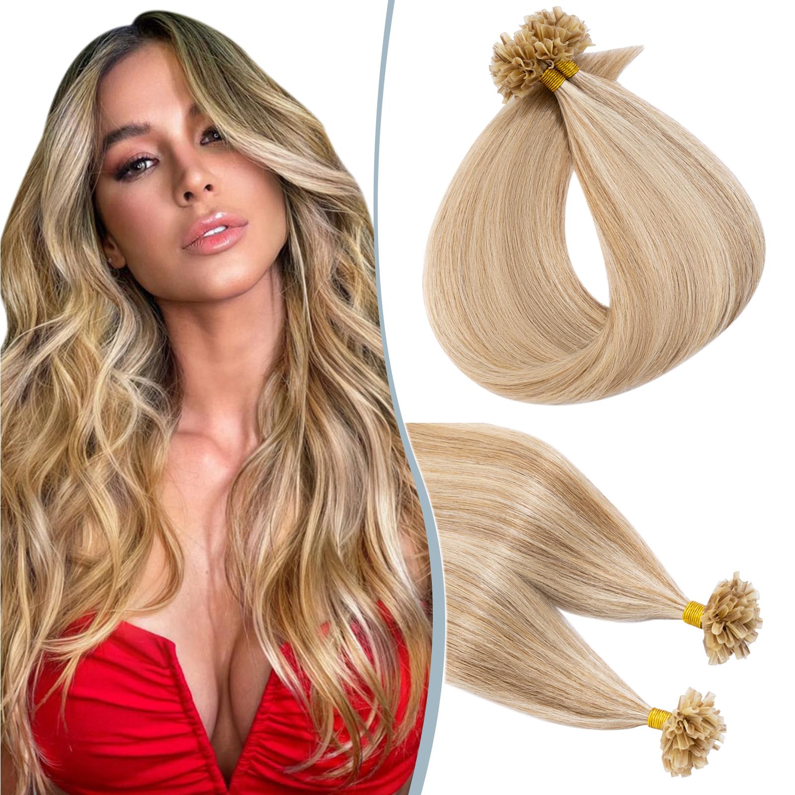 Elailite Extension Capelli Veri Cheratina 40cm 50g