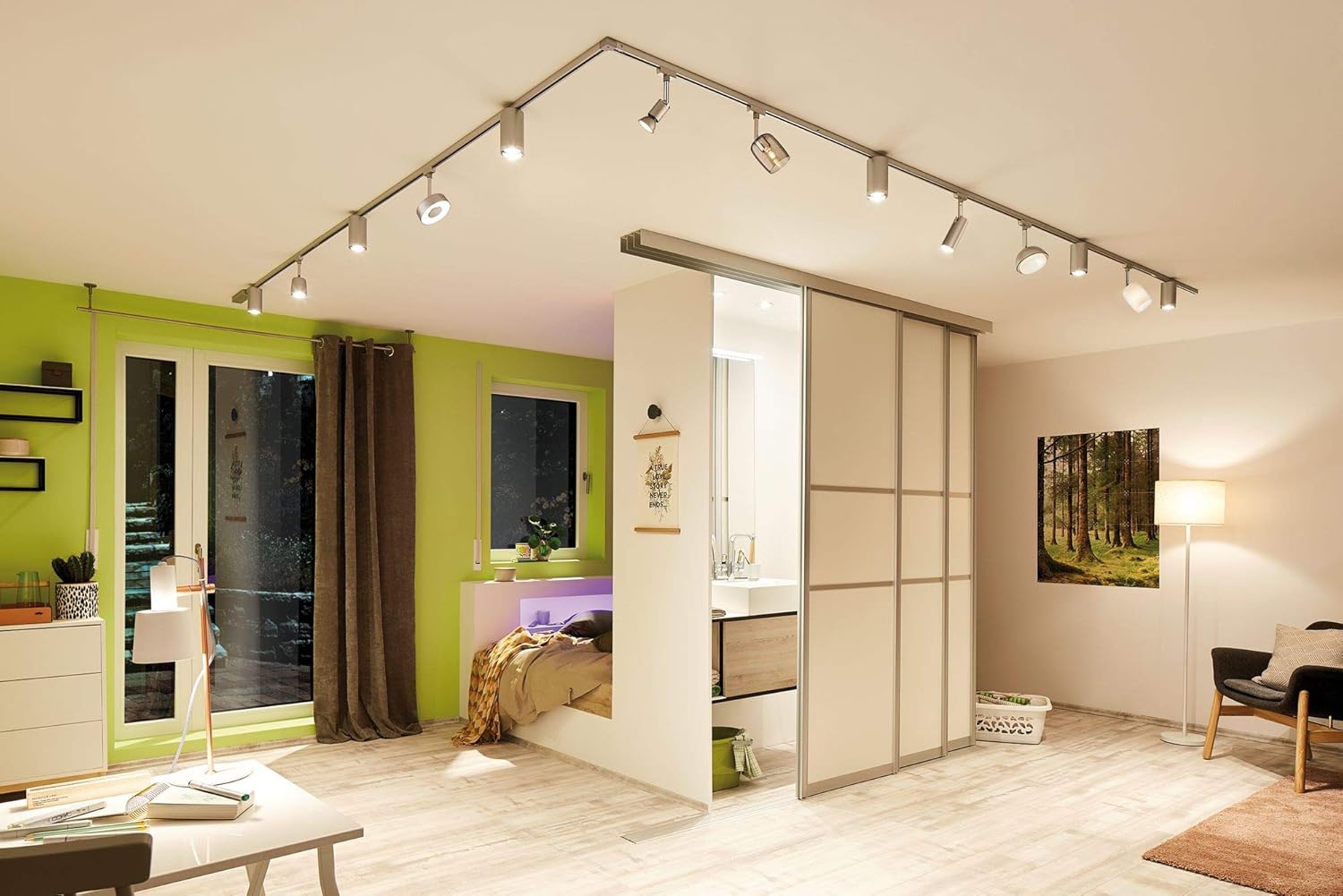 Paulmann 96895 Faretto LED URail Set Circle, Cromo Opaco - immagine 4