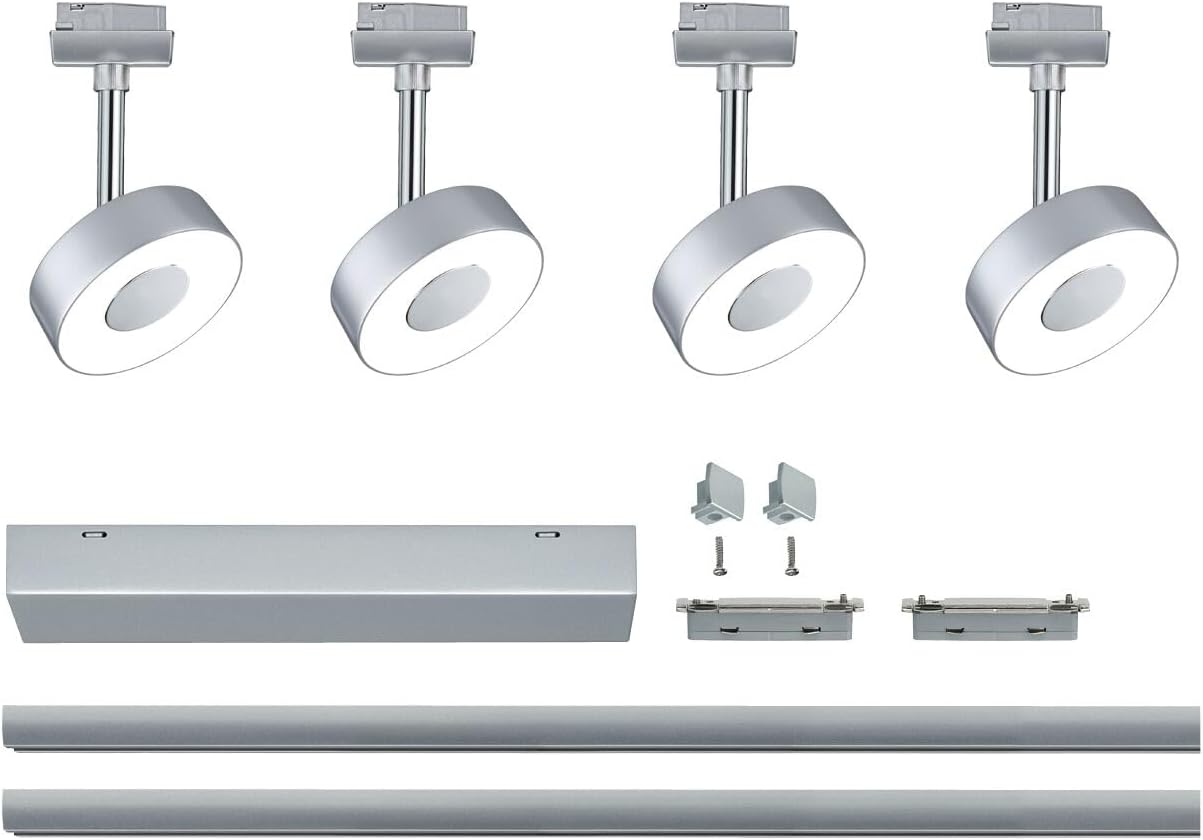 Paulmann 96895 Faretto LED URail Set Circle, Cromo Opaco - immagine 8
