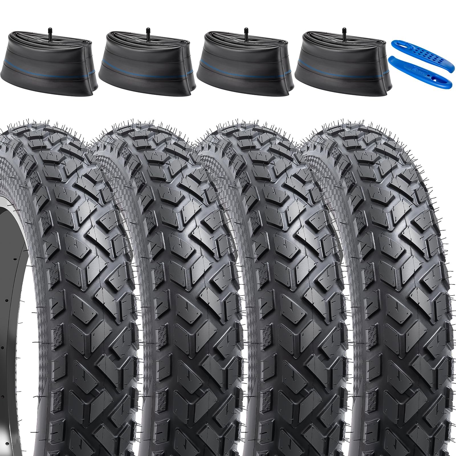 Yunscm 4-PCS Pneumatici Fat E-Bike 20x4.0 con Camere d'Aria