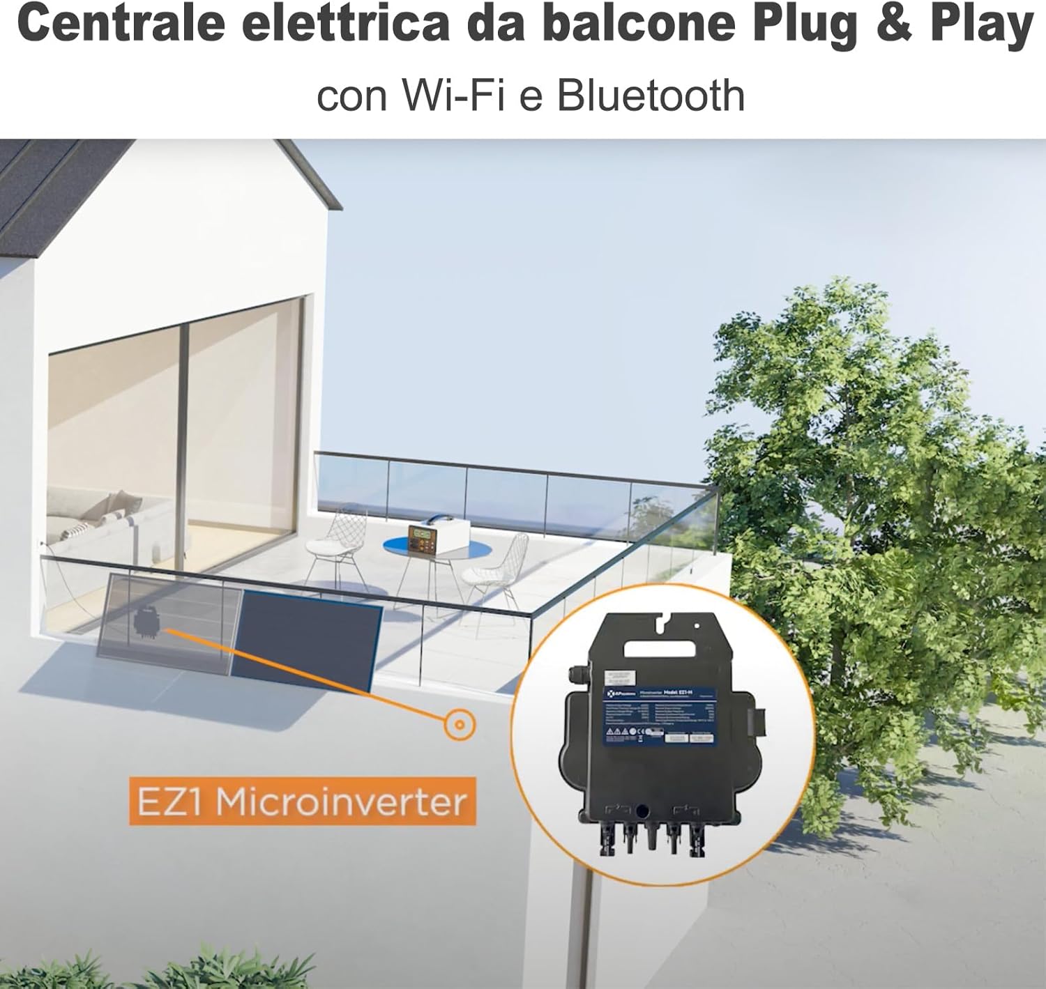 APsystems EZ1-M - Microinverter 800W Plug & Play - immagine 4