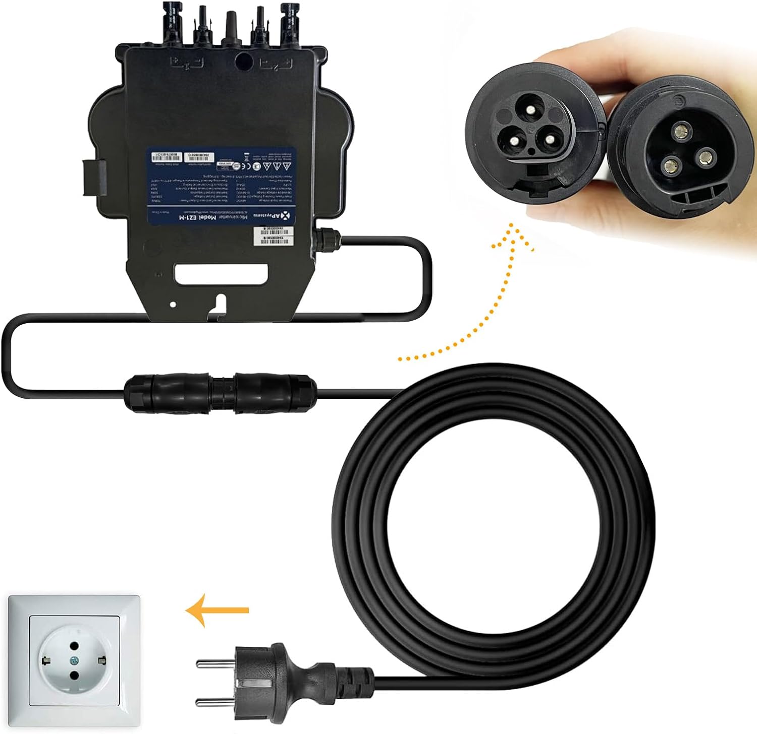 APsystems EZ1-M - Microinverter 800W Plug & Play - immagine 6