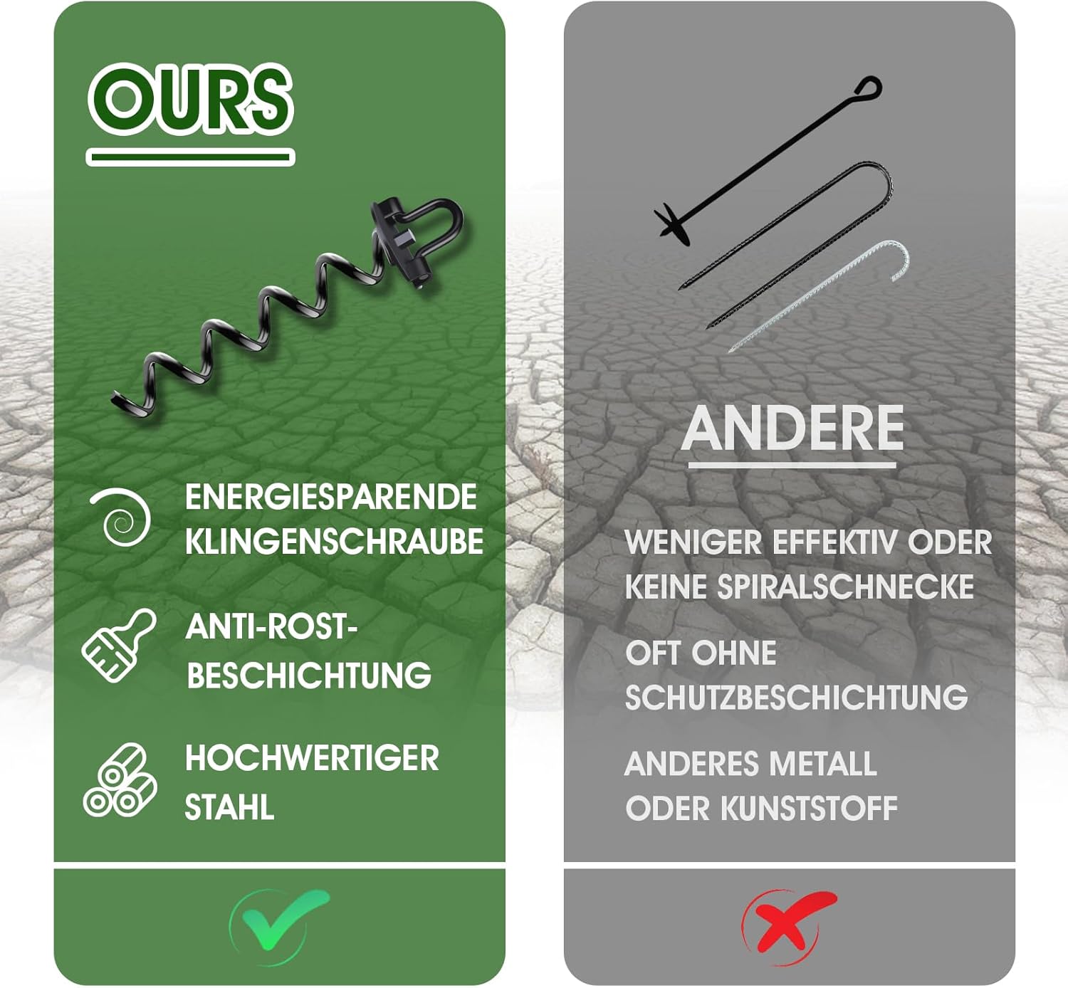 Ancoraggio a Terra per Trampolino con Trapano (8 Pezzi) - immagine 6