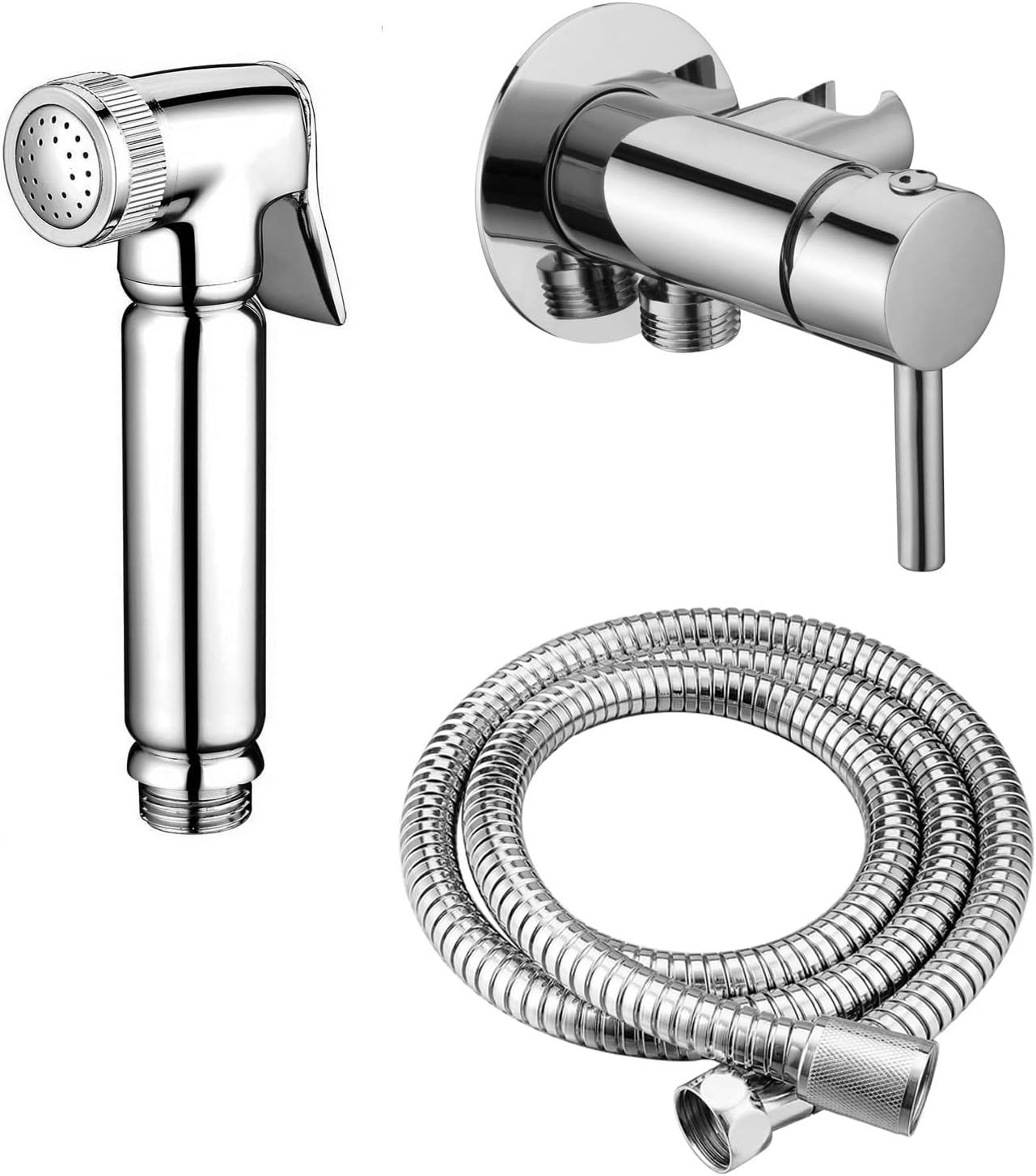 Set completo di doccetta e miscelatore mini di design per WC/bidet - immagine 1
