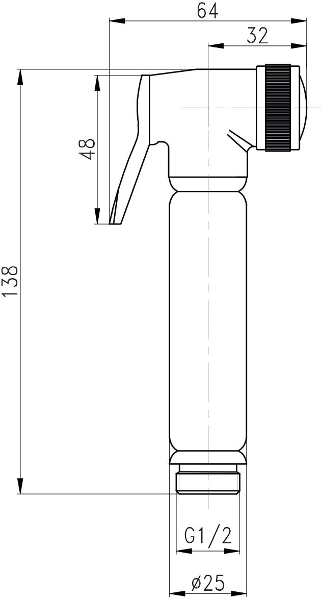 Set completo di doccetta e miscelatore mini di design per WC/bidet - immagine 7