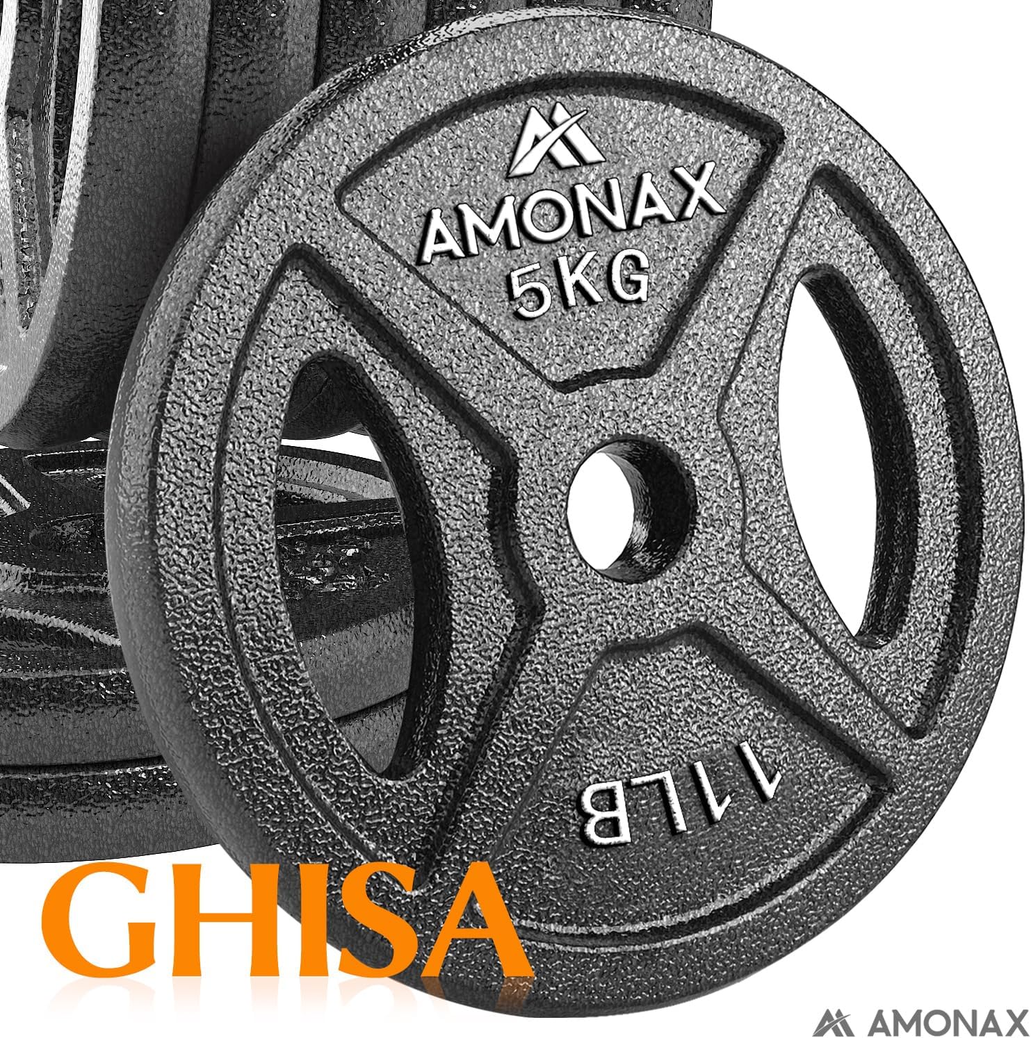 Amonax Set Dischi Pesi Ghisa 2,5-10kg - immagine 2