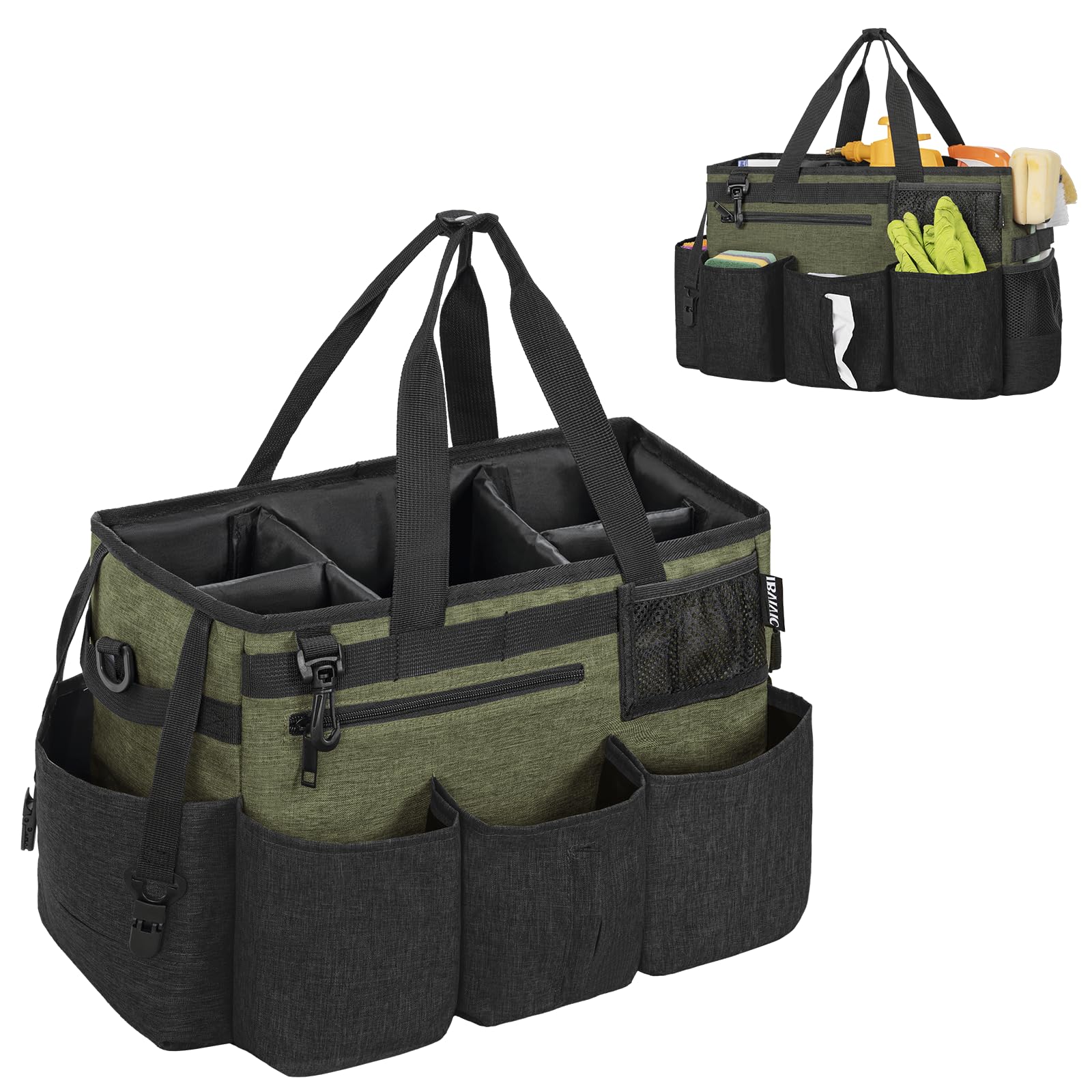 Borsa per la Pulizia 20x38x26 cm, Verde