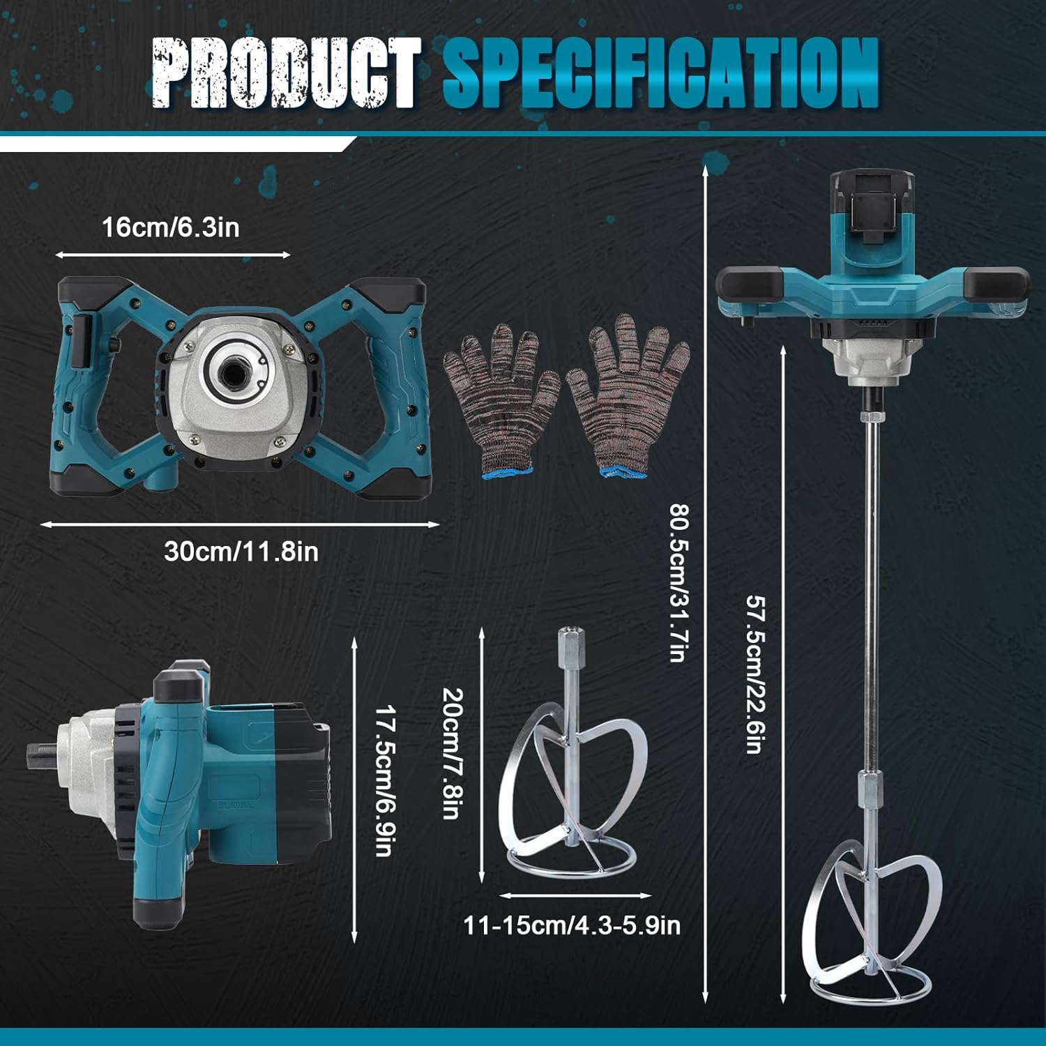 Miscelatore Malta a Batteria Brushless, 6 Marce - immagine 4