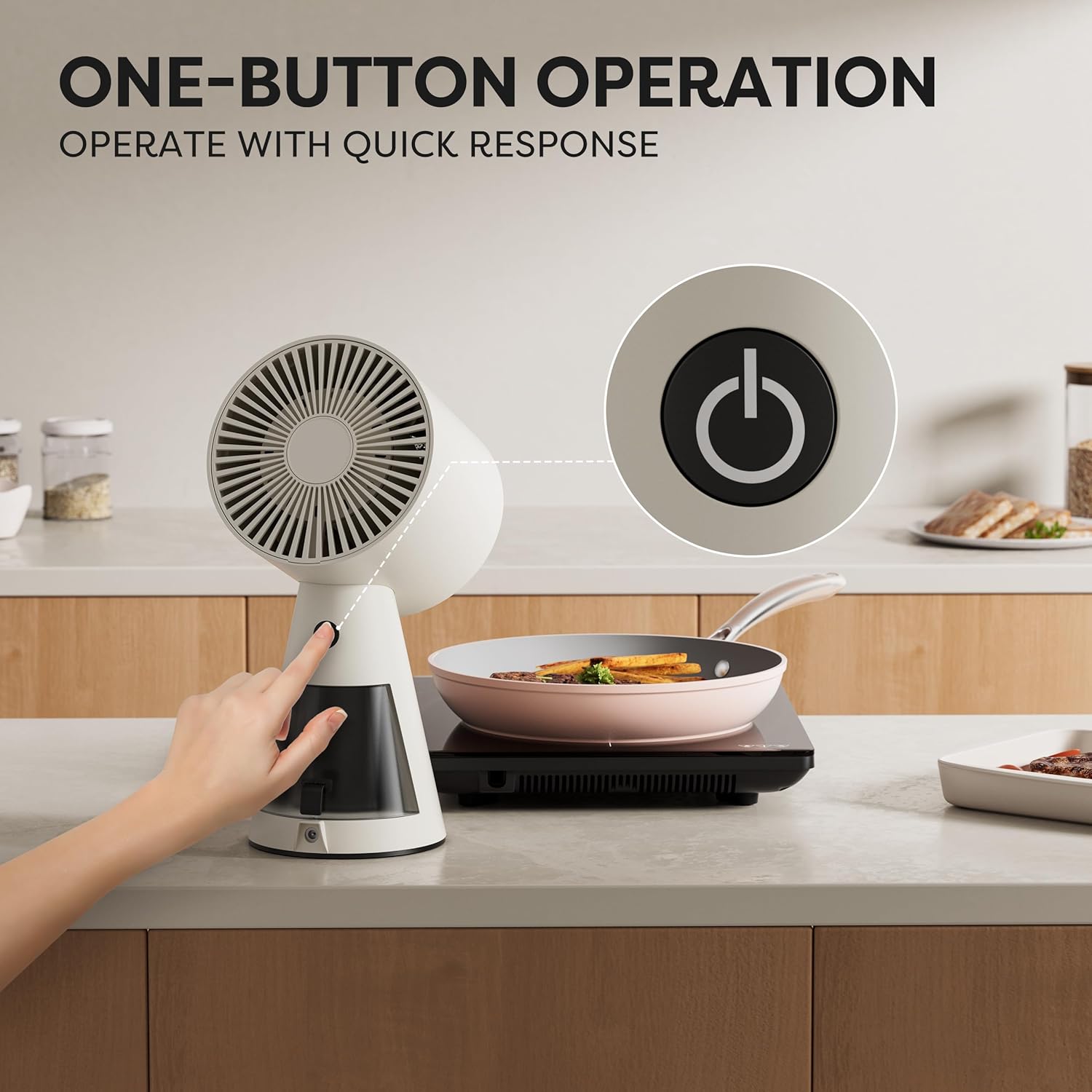 CIARRA CBPHW01 Cappa da Tavolo Portatile 36W - immagine 4