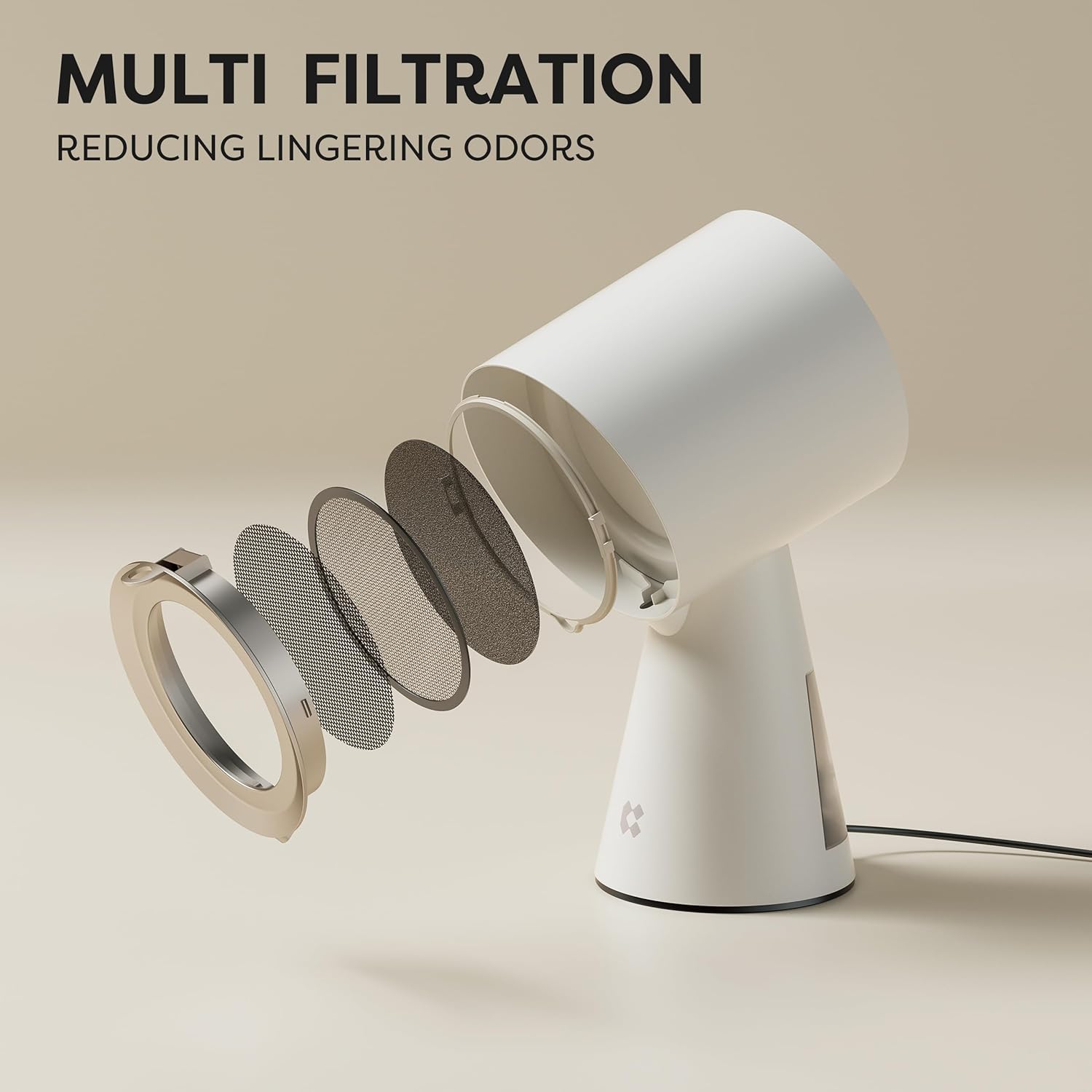 CIARRA CBPHW01 Cappa da Tavolo Portatile 36W - immagine 5