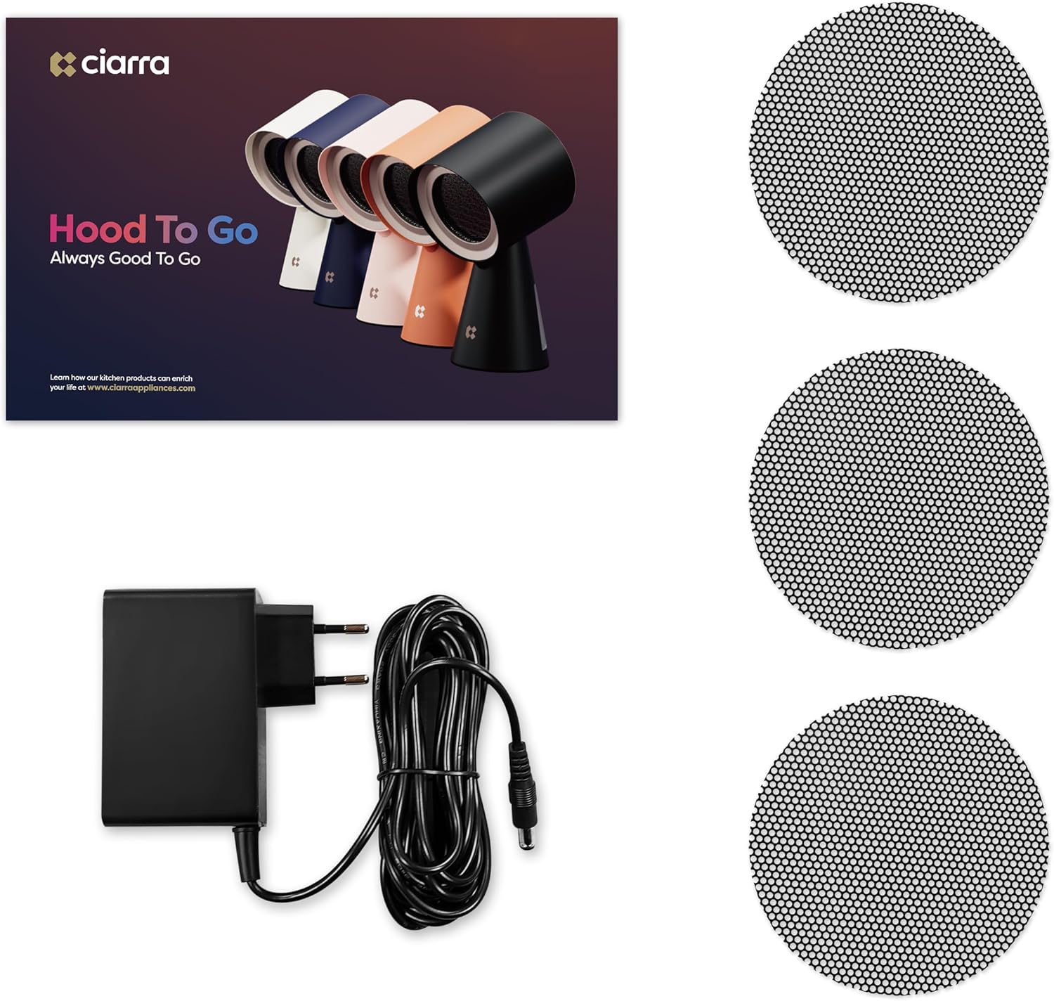 CIARRA CBPHW01 Cappa da Tavolo Portatile 36W - immagine 8