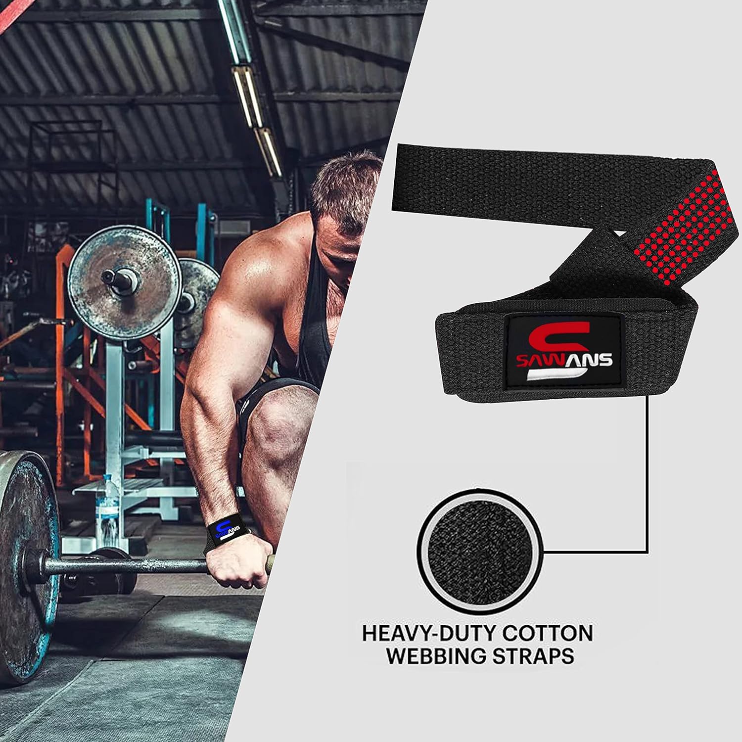 Cinghie Sollevamento Pesi Imbottite in Neoprene - immagine 3