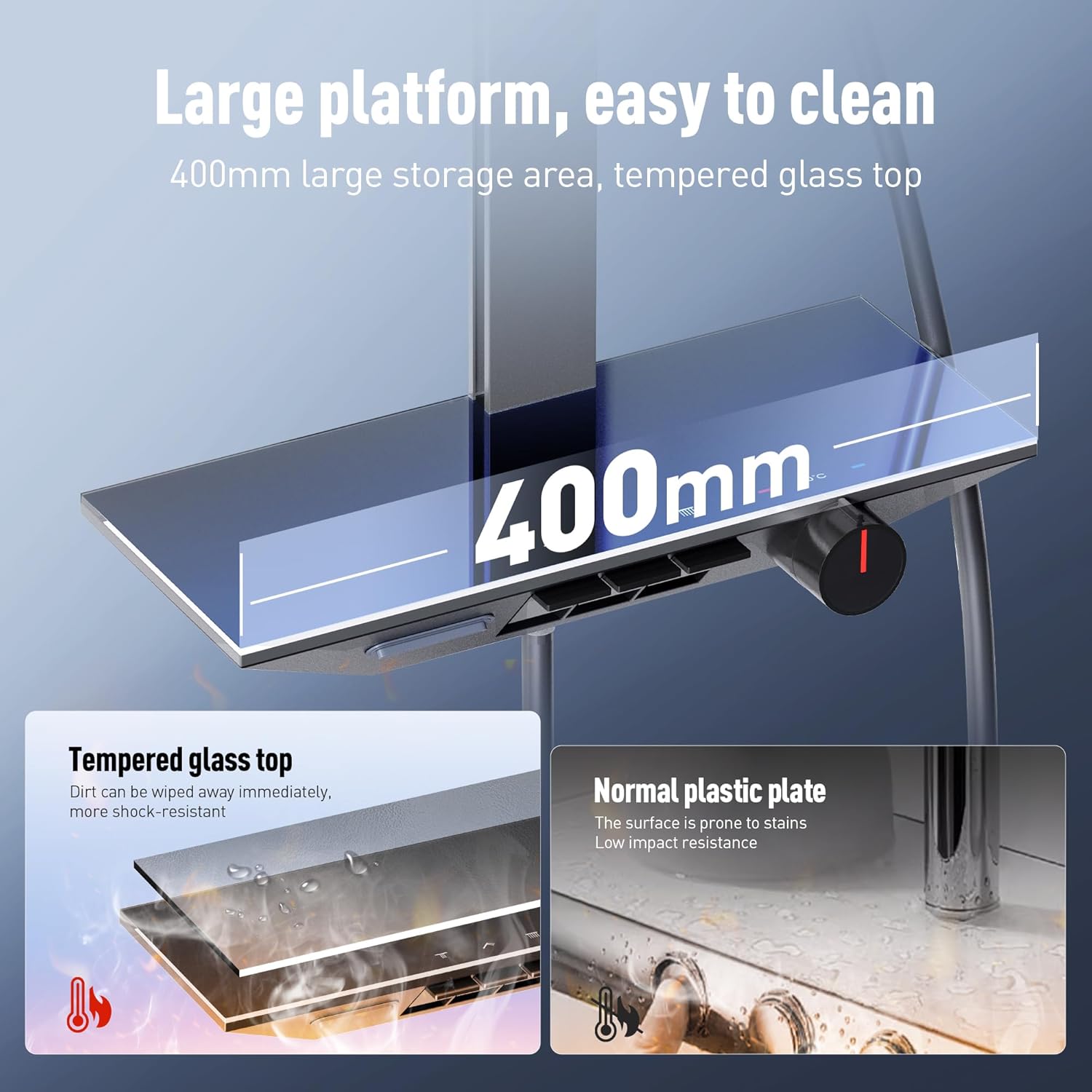 ALPHA CAMP - Miscelatore termostatico per vasca da bagno e doccia - immagine 5