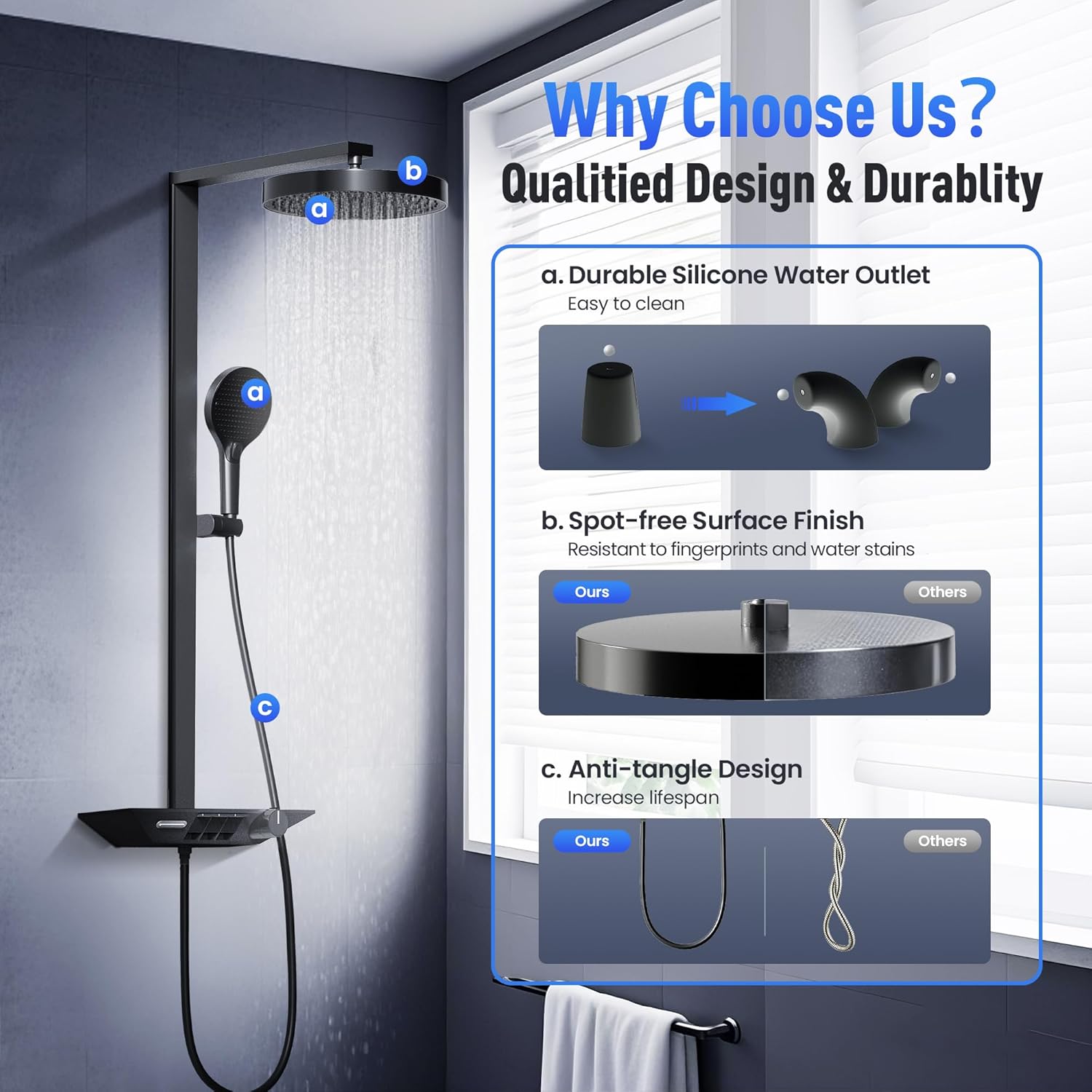 ALPHA CAMP - Miscelatore termostatico per vasca da bagno e doccia - immagine 6