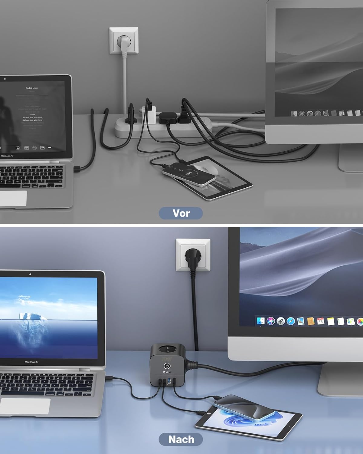 Vefve Ciabatta a Cubo 7 in 1 con USB-C 70W - immagine 5