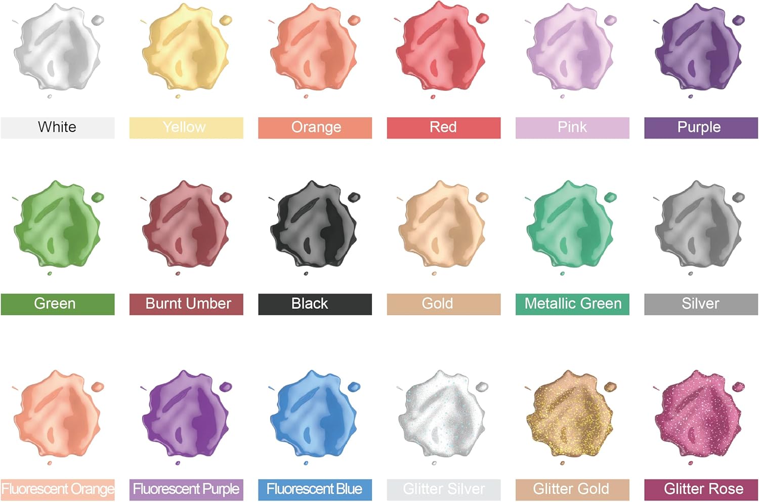 Blot Tempera Pittura Bambini 18 Colori Lavabili - immagine 2